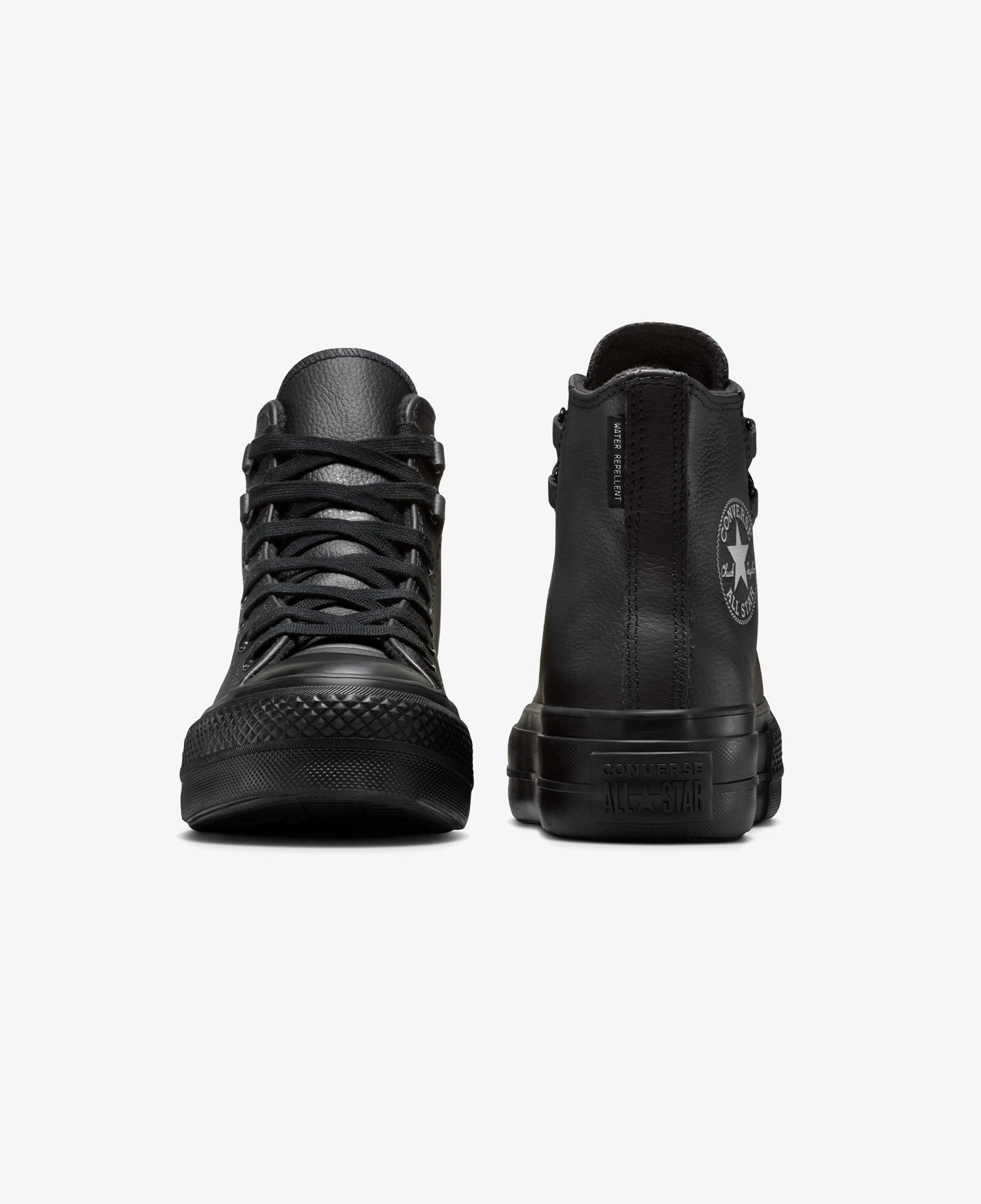 Converse Chuck Taylor All Star Lift Platform Deri Kadın Siyah Sneaker