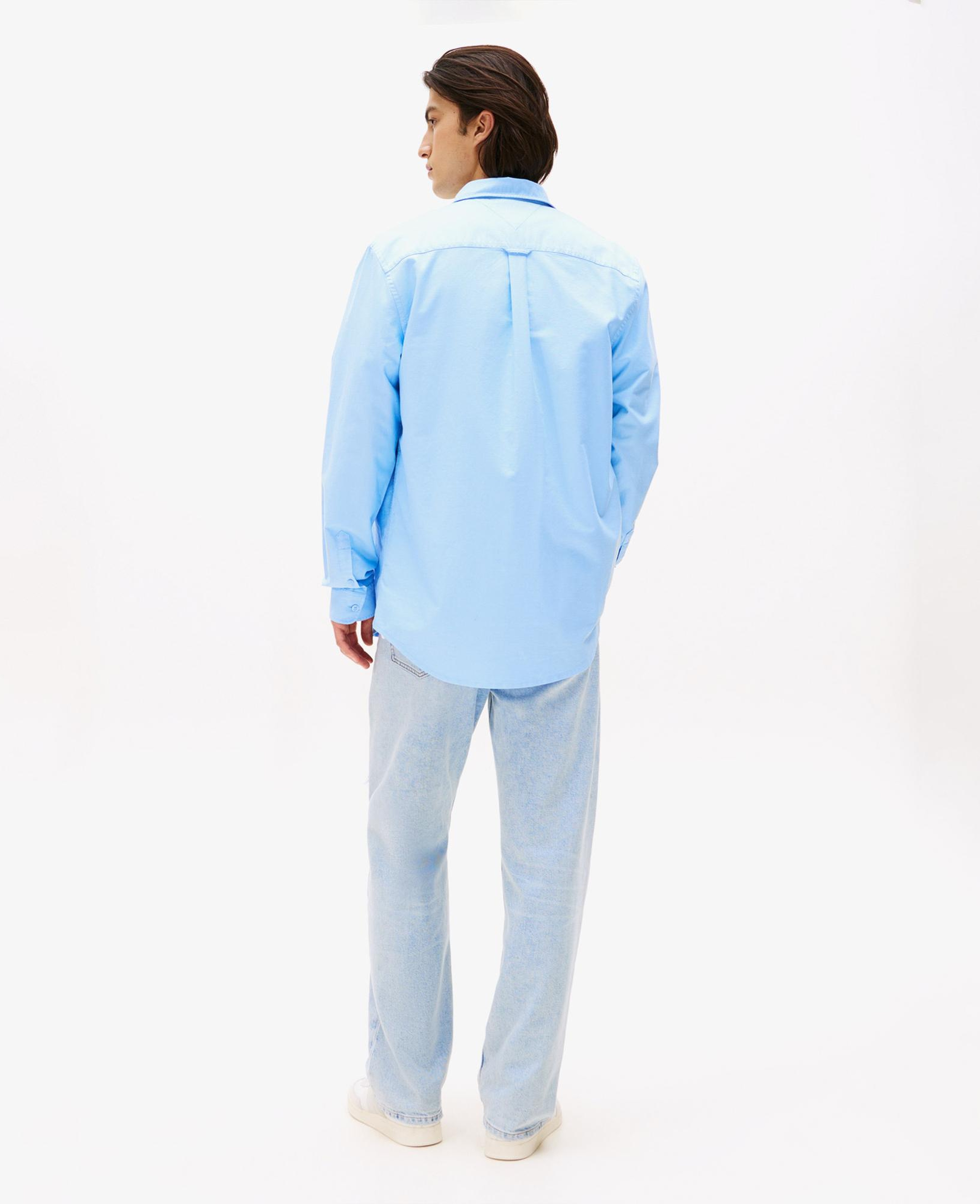 Tommy Jeans Regular Oxford Erkek Mavi Gömlek