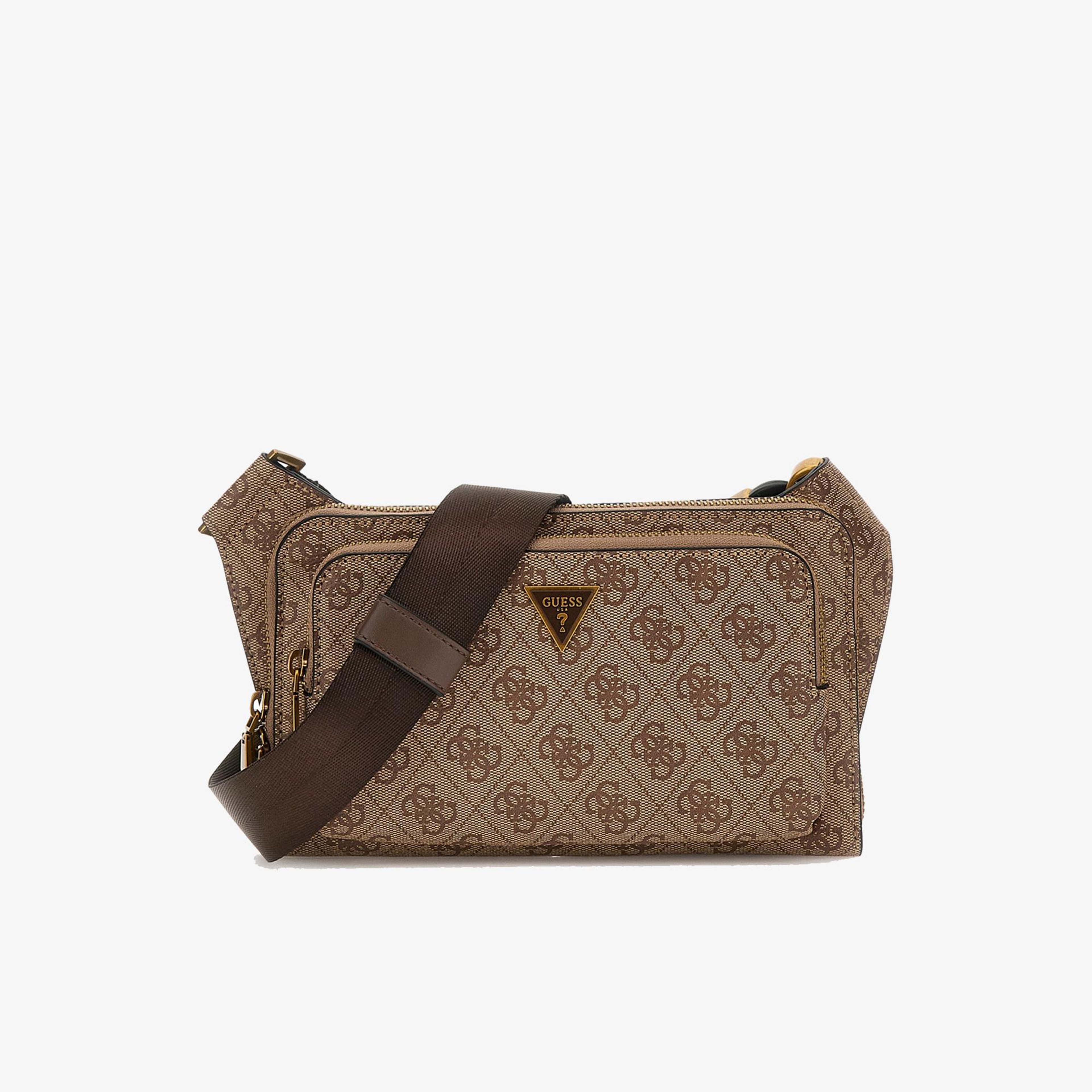 Guess Milano Compact Erkek Kahverengi Bel Çantası