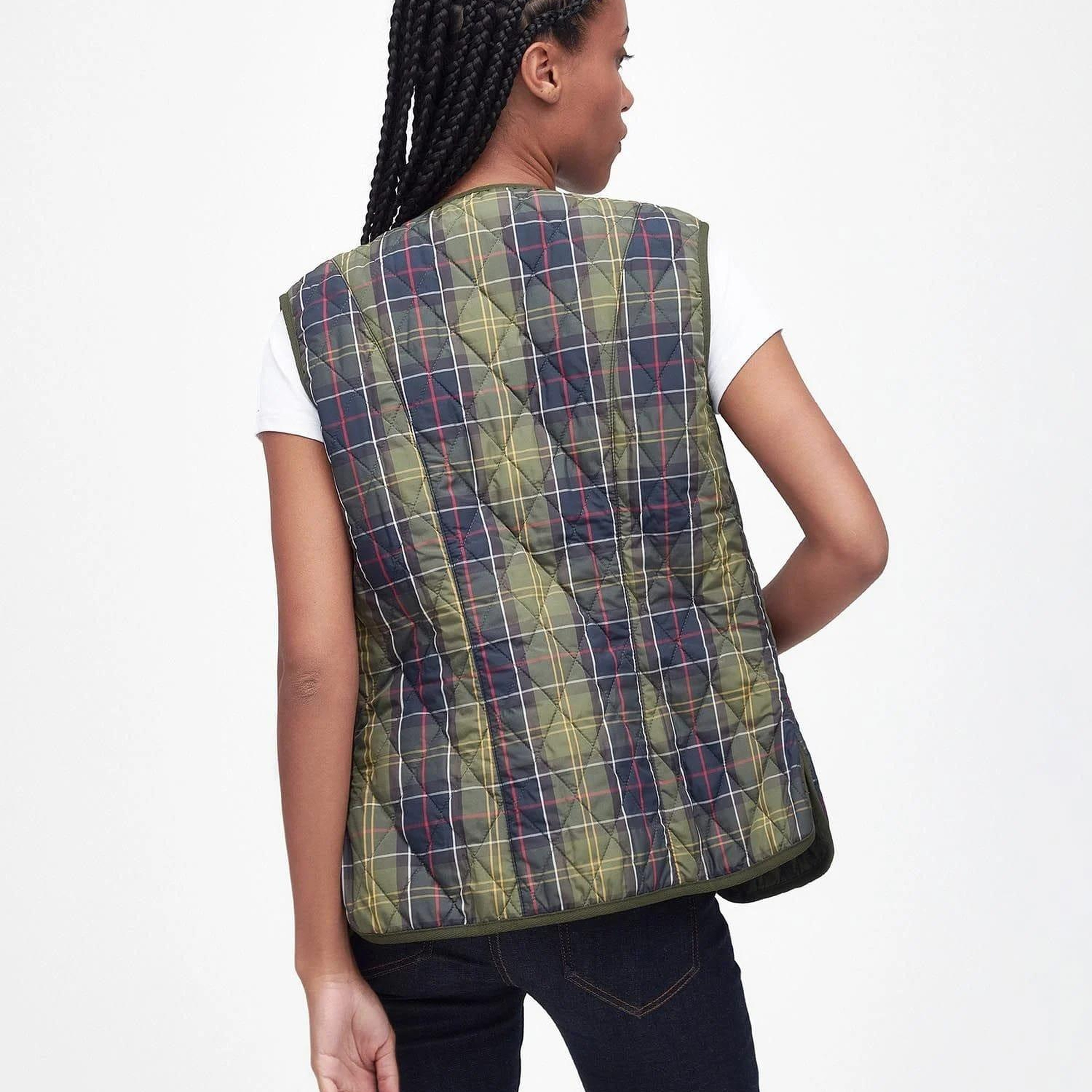 Barbour Tartan Betty İçlik-Yelek - Beadnell Ceketler İle Uyumludur