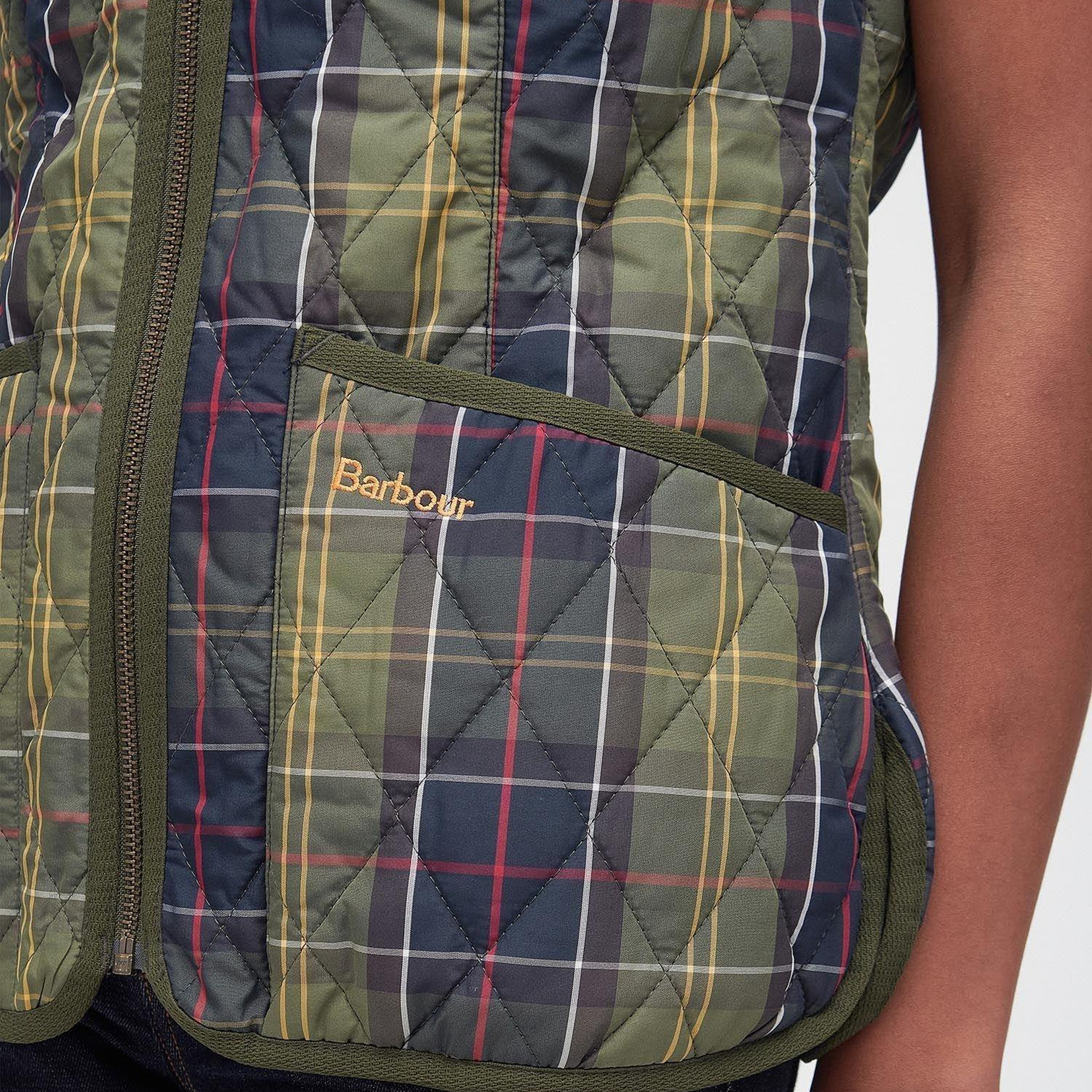 Barbour Tartan Betty İçlik-Yelek - Beadnell Ceketler İle Uyumludur