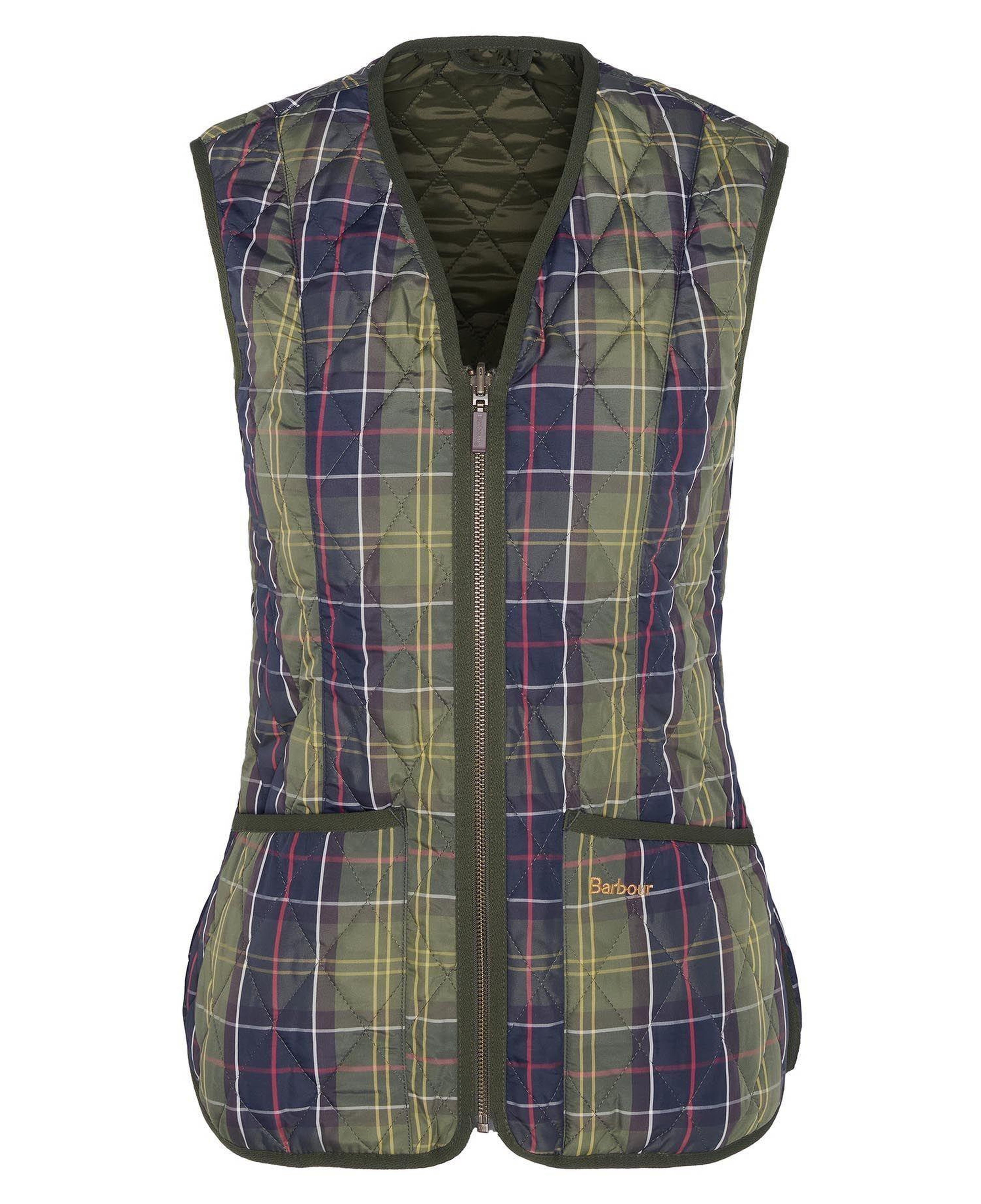 Barbour Tartan Betty İçlik-Yelek - Beadnell Ceketler İle Uyumludur
