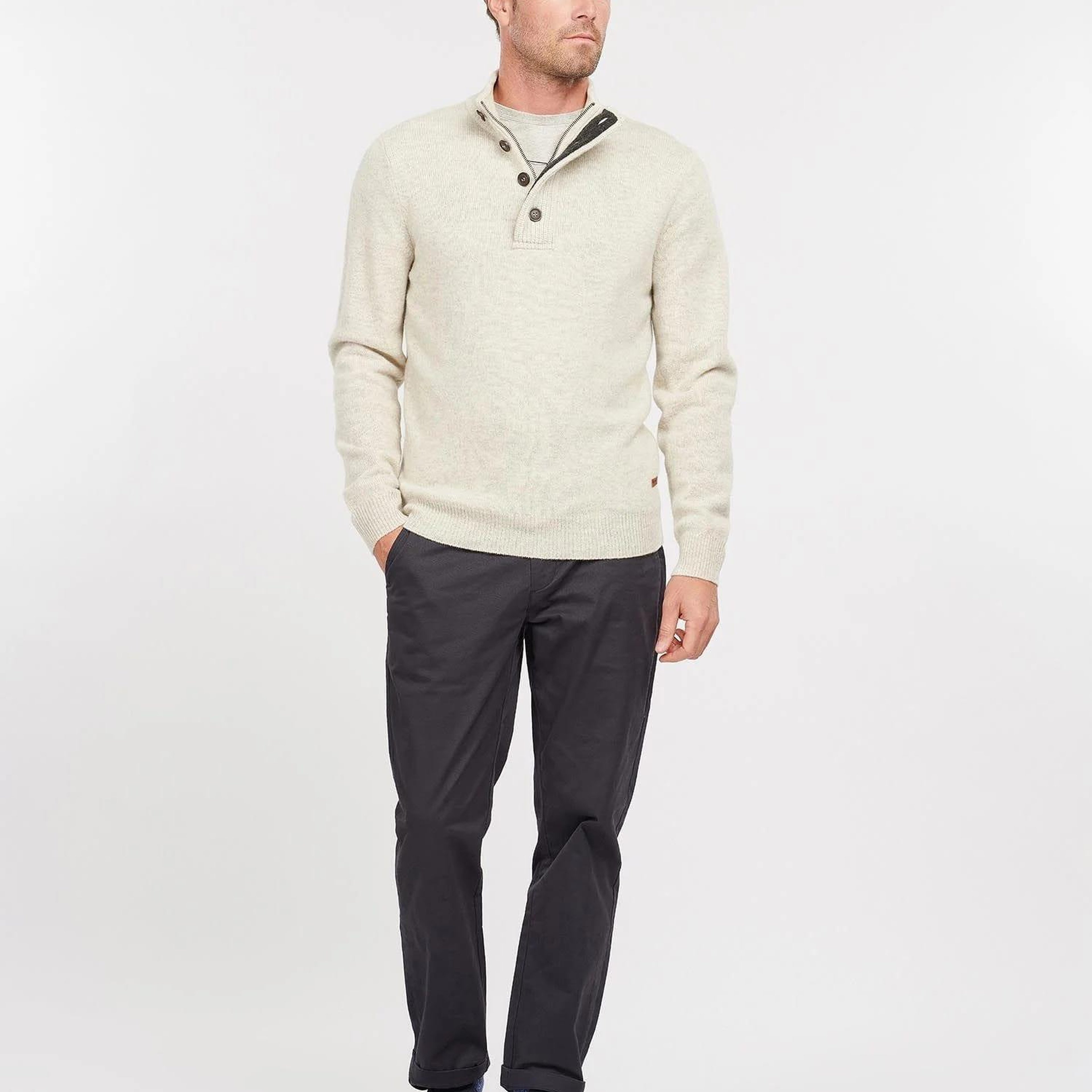 Barbour Patch Half Zip Kazak