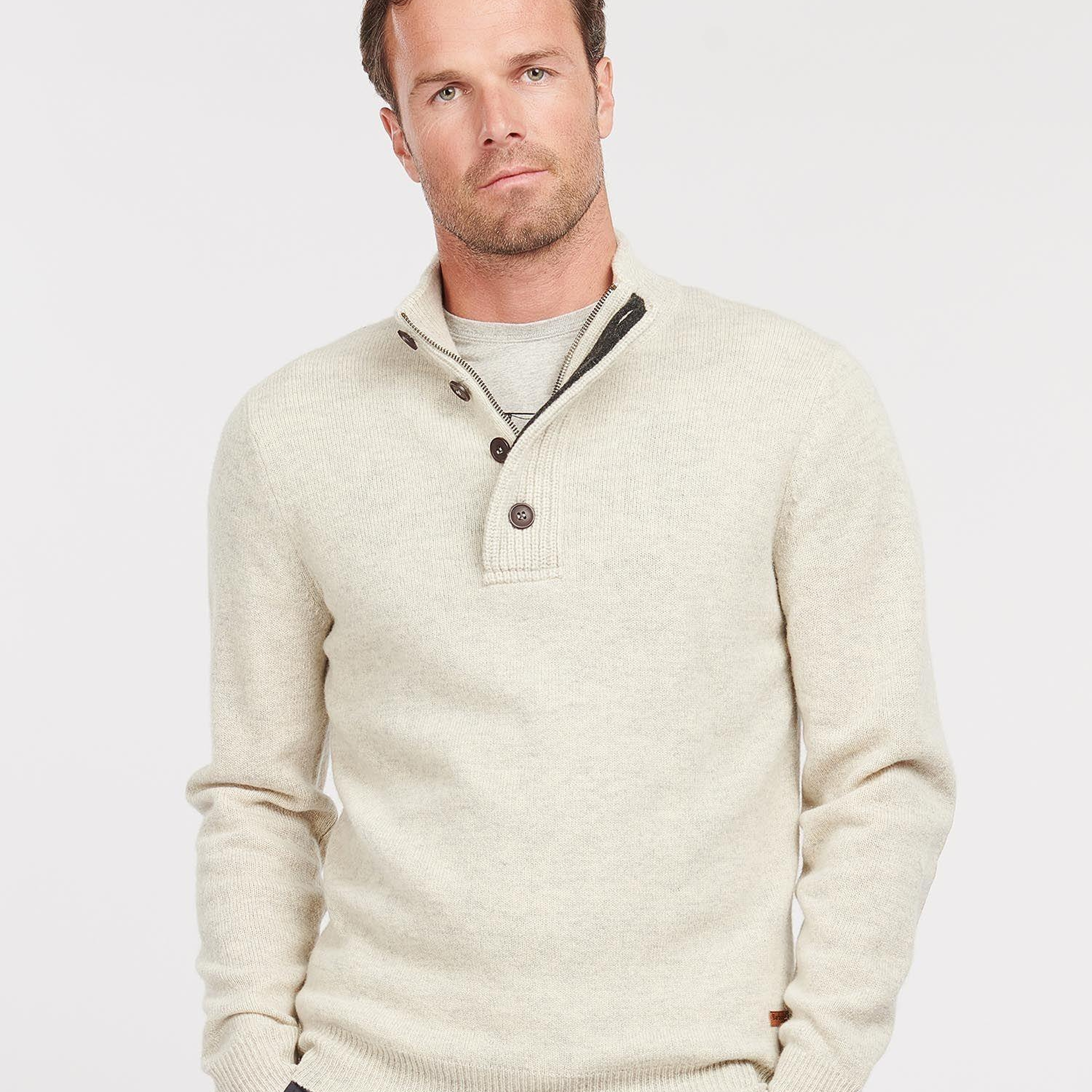 Barbour Patch Half Zip Kazak