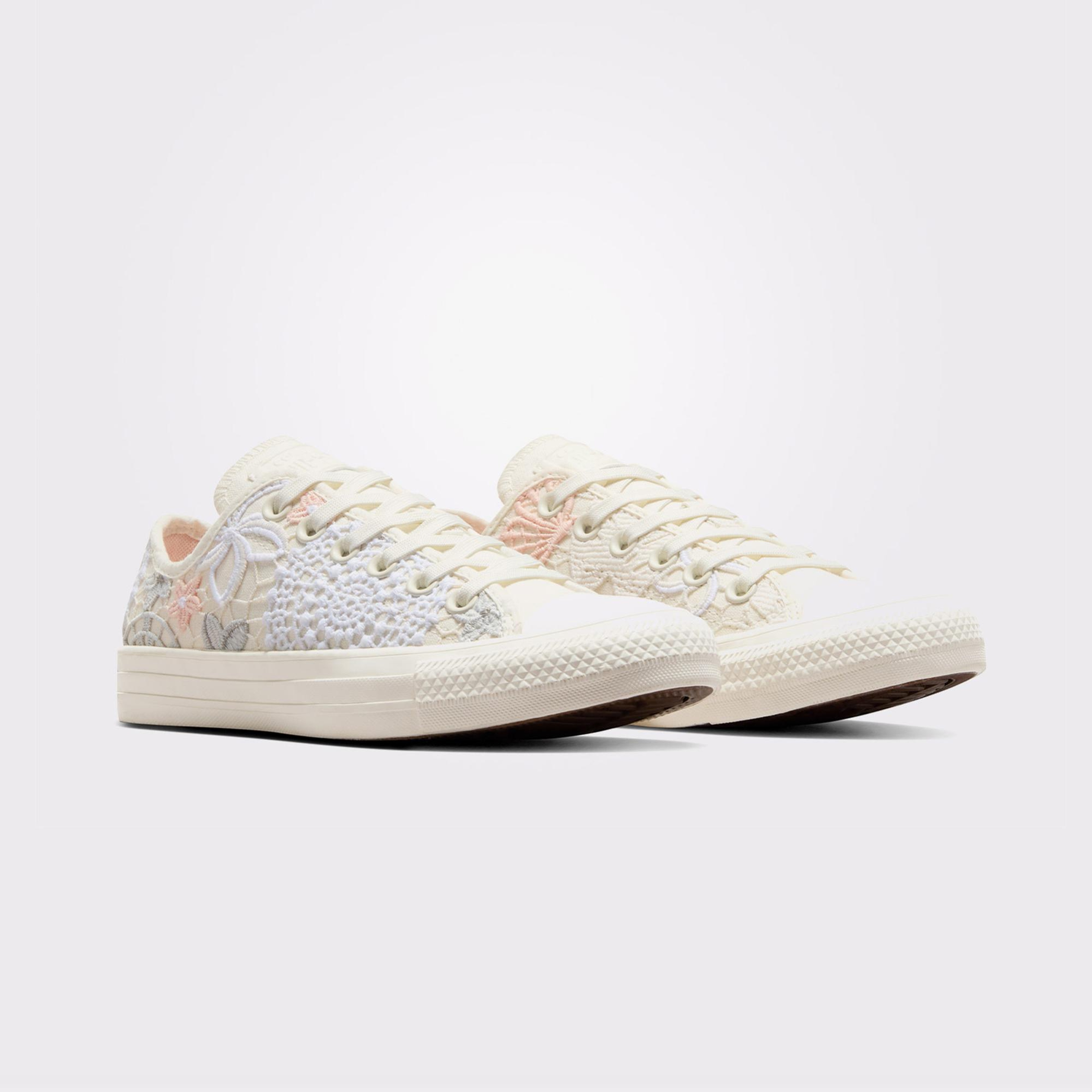 Converse Chuck Taylor All Star Butterflies Kadın Krem Sneaker