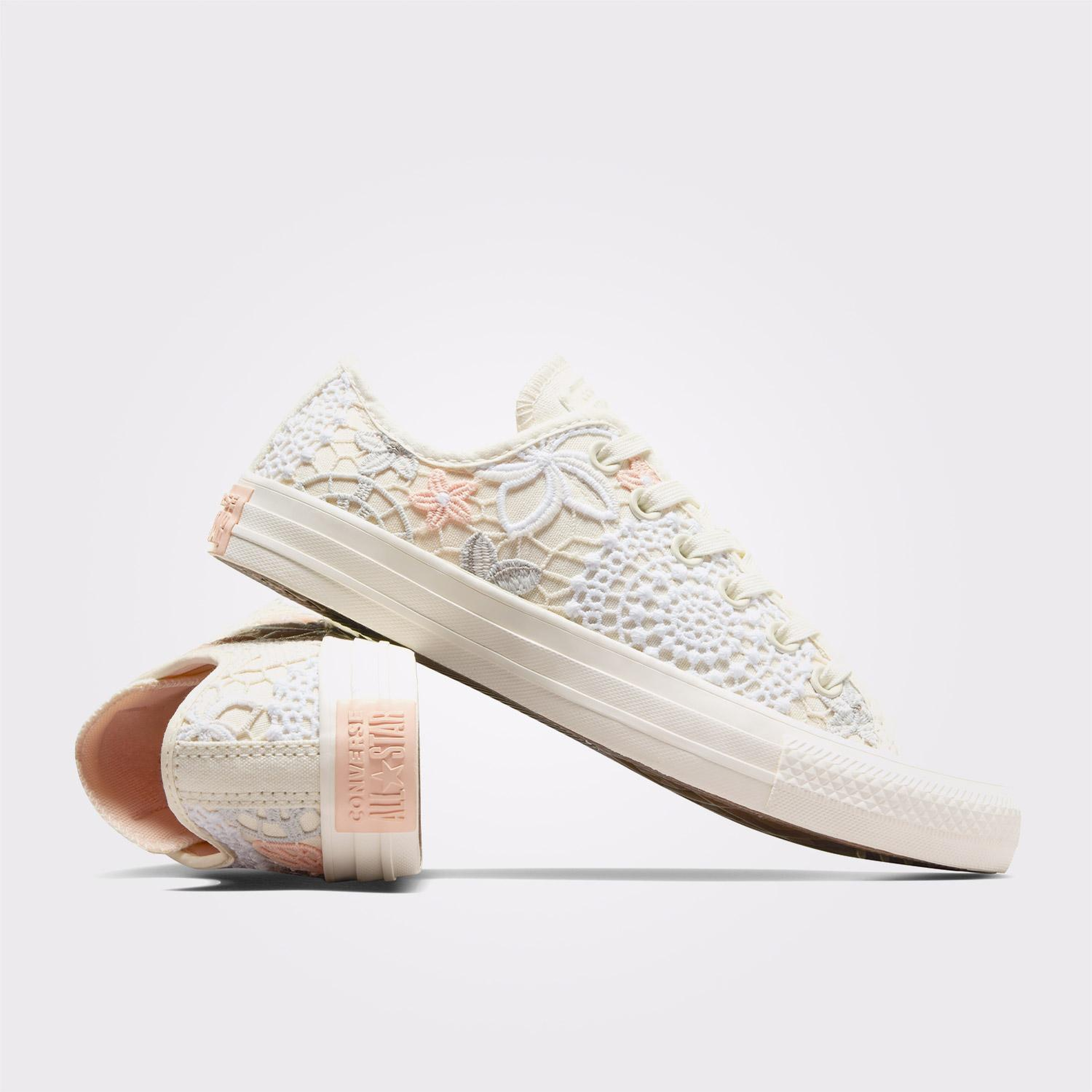 Converse Chuck Taylor All Star Butterflies Kadın Krem Sneaker