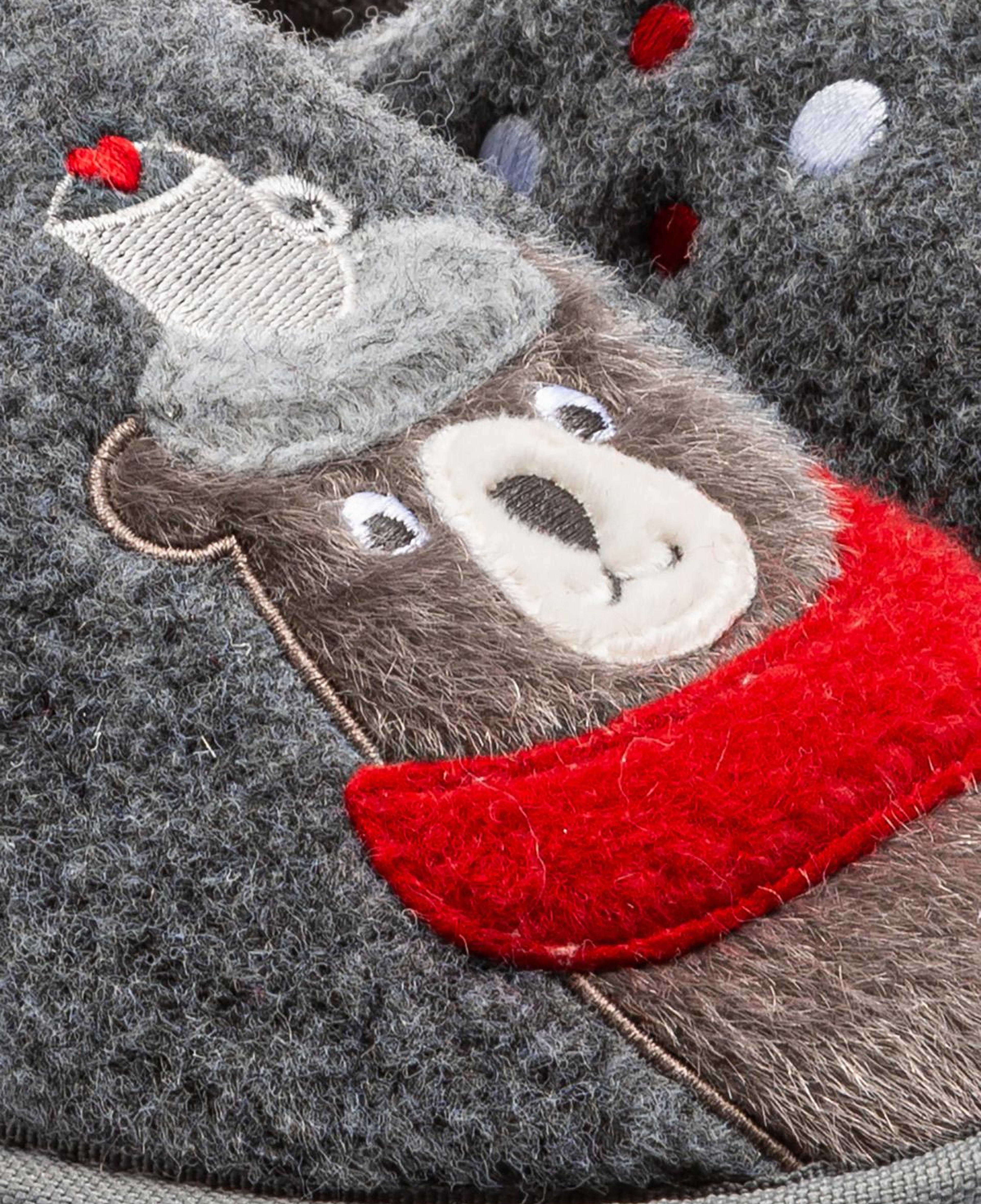 Cafe Kadın, Garson Boy Ev Terliği Koyu Gri 35/39