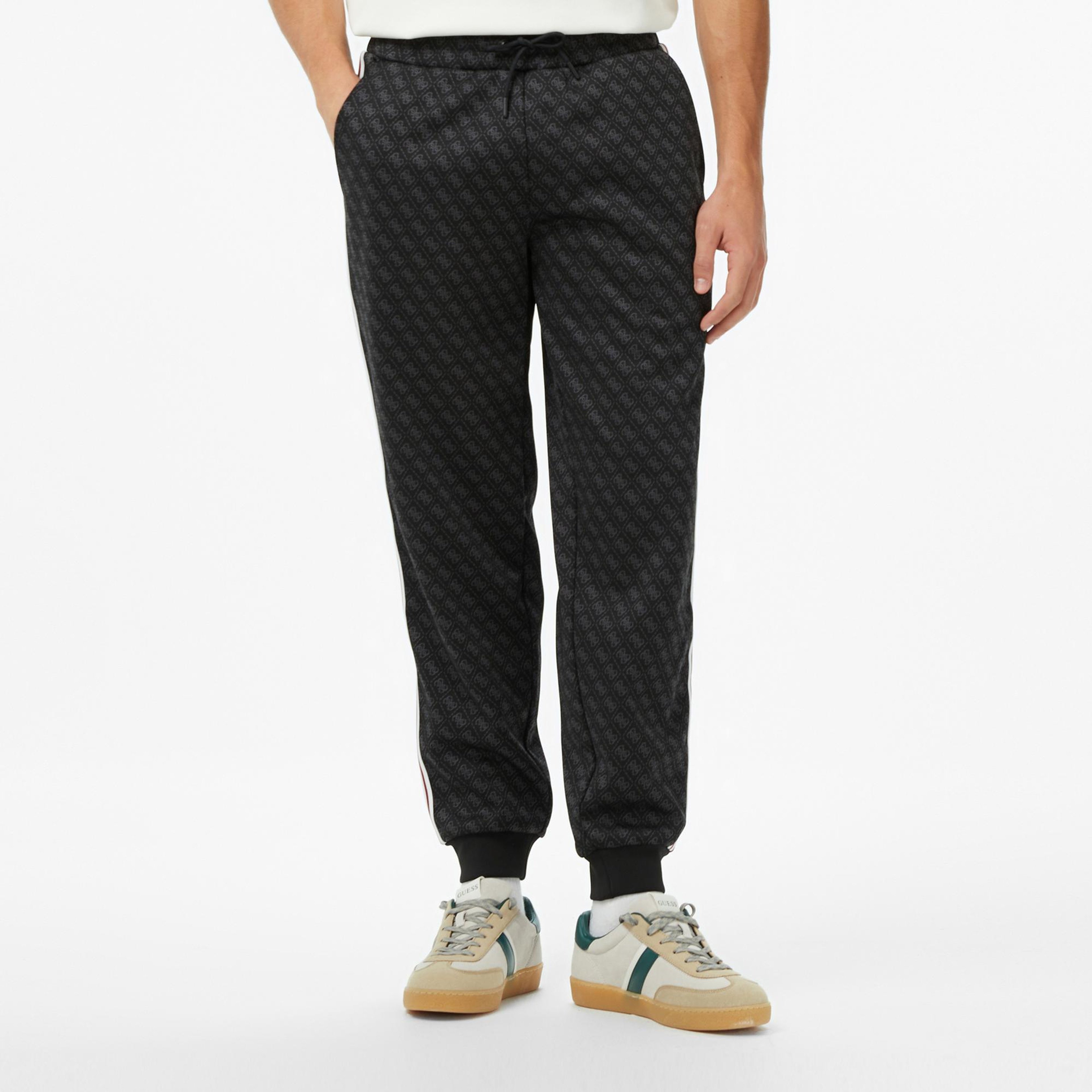 Guess Parimo Regular Fit Erkek Siyah Eşofman Altı