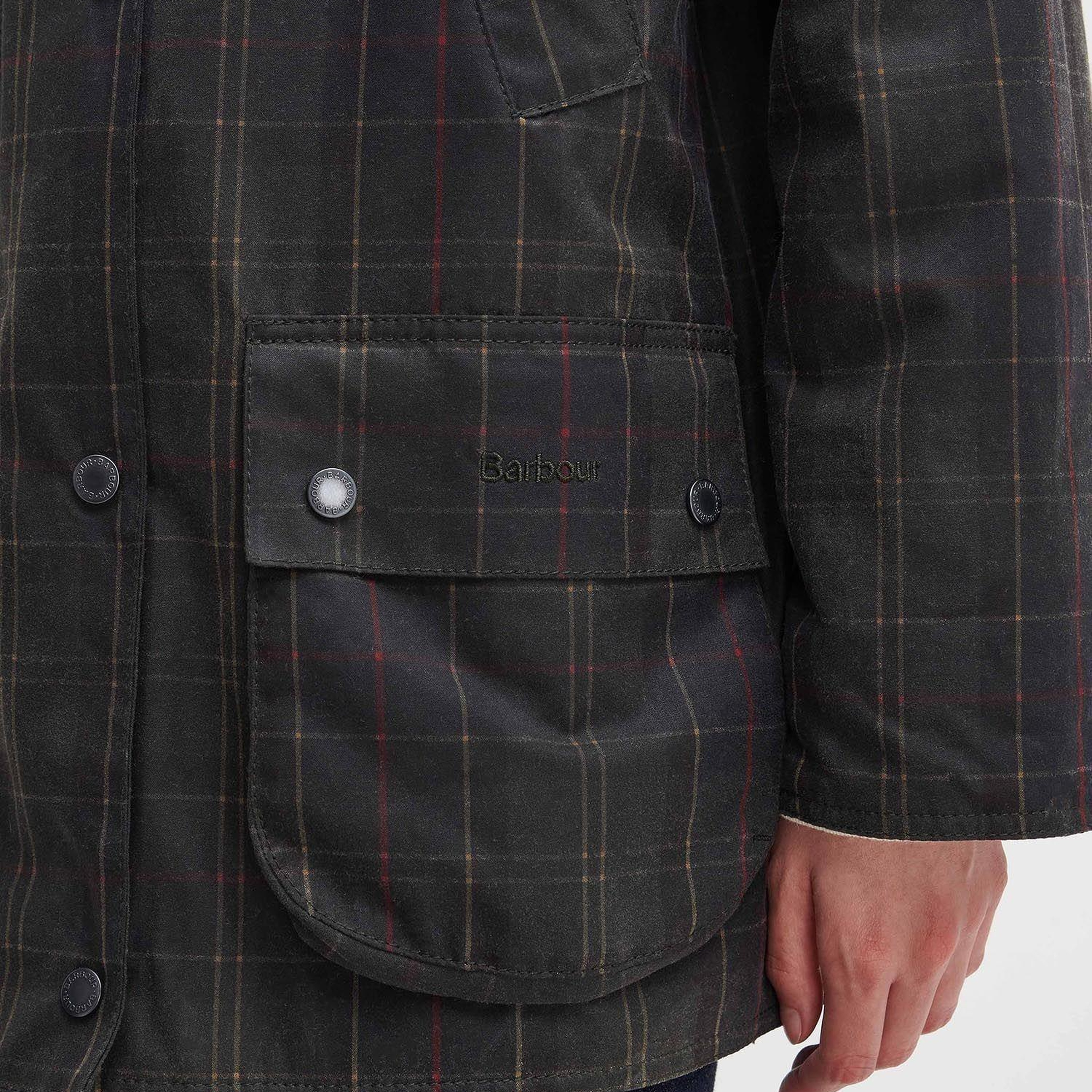 Barbour Tartan Ashby Yağlı Ceket