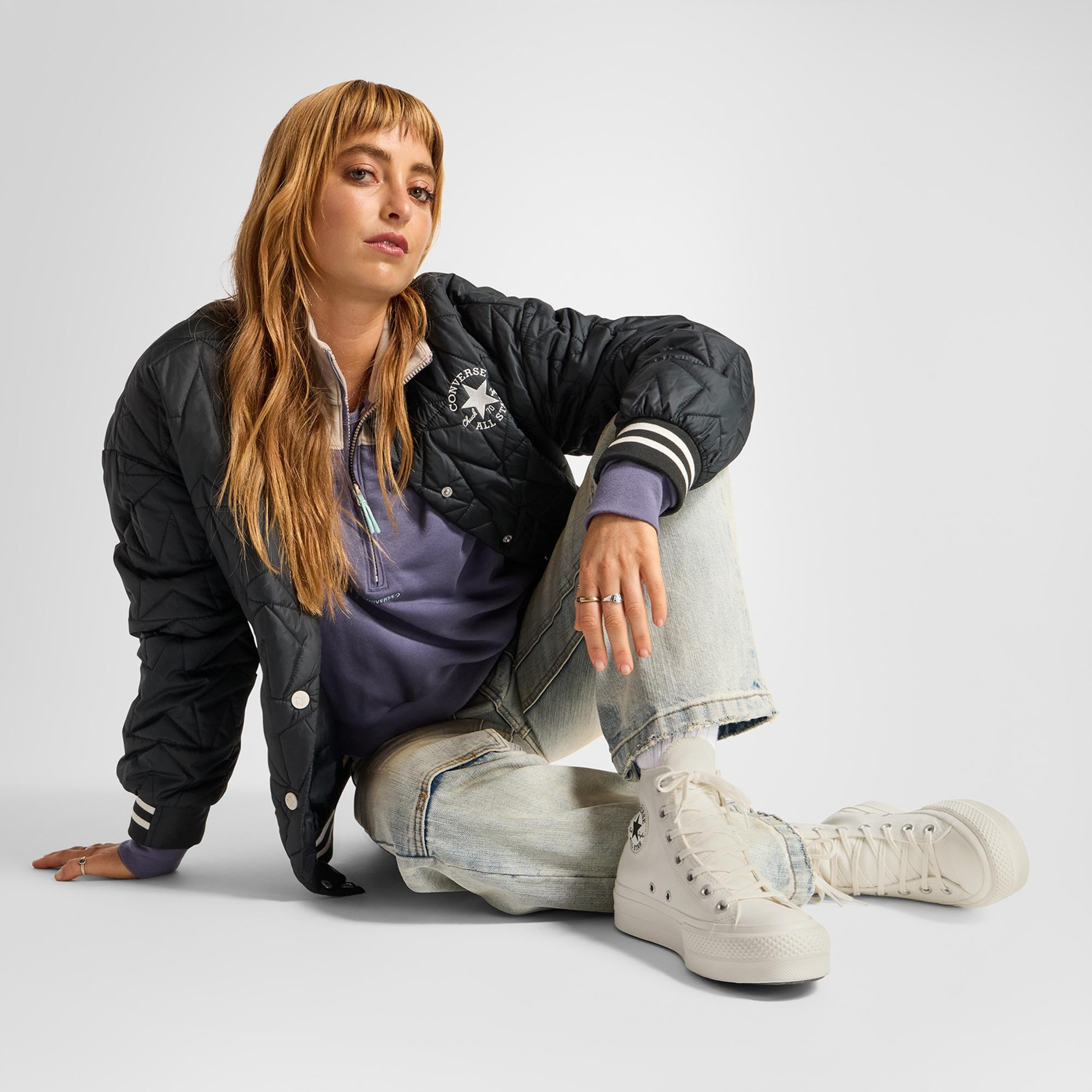 Converse Chuck Taylor All Star Lift Kadın Krem Platform Sneaker