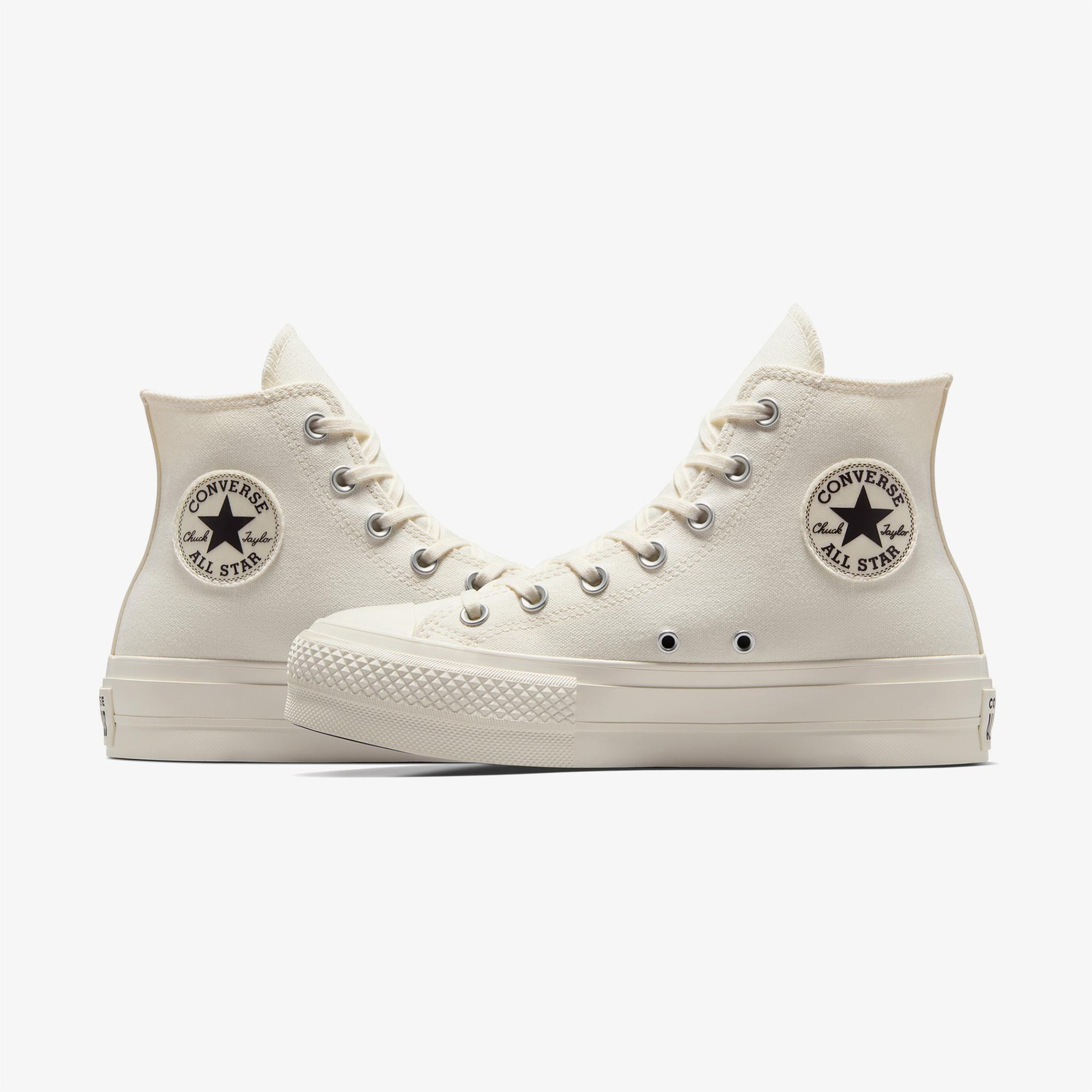 Converse Chuck Taylor All Star Lift Kadın Krem Platform Sneaker