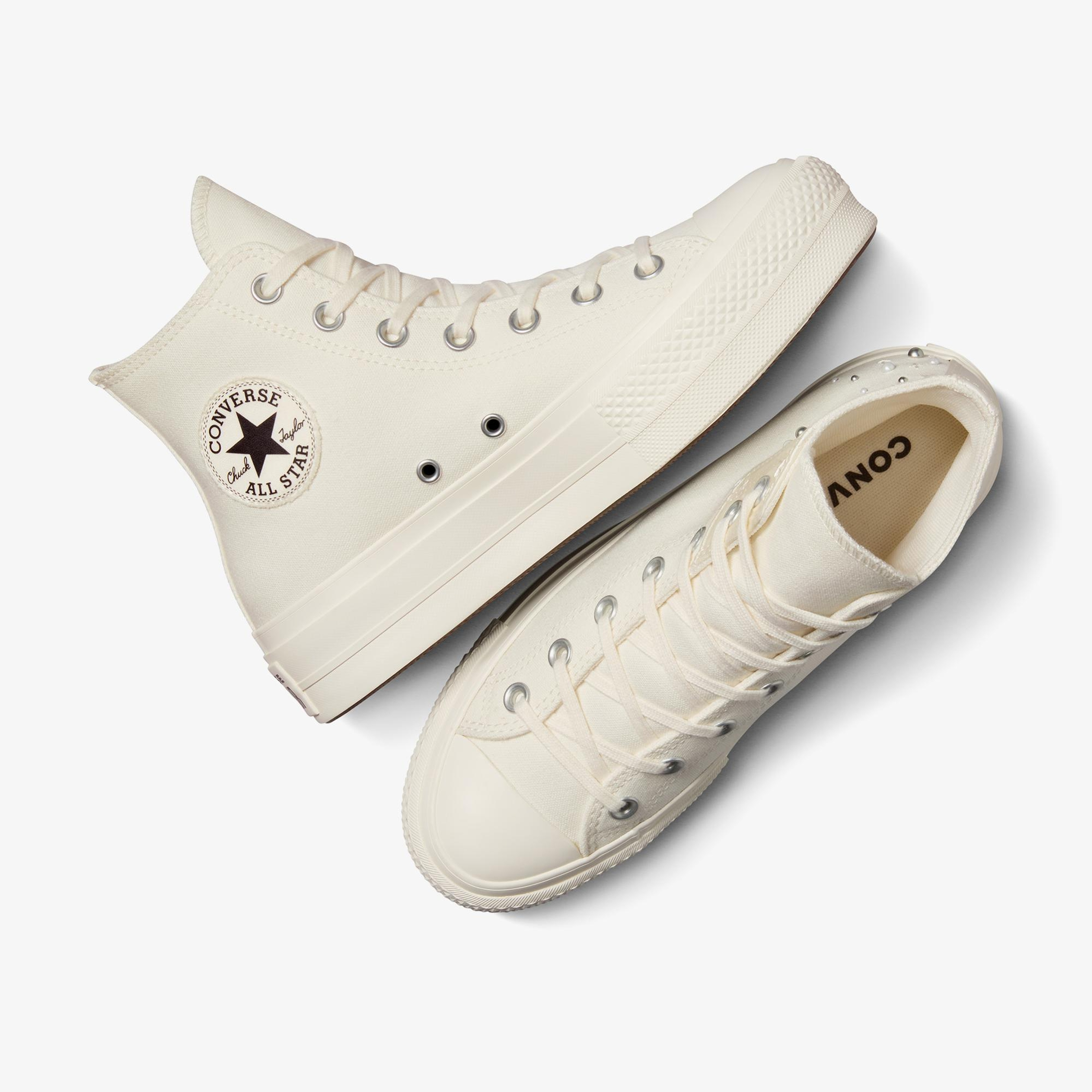 Converse Chuck Taylor All Star Lift Kadın Krem Platform Sneaker
