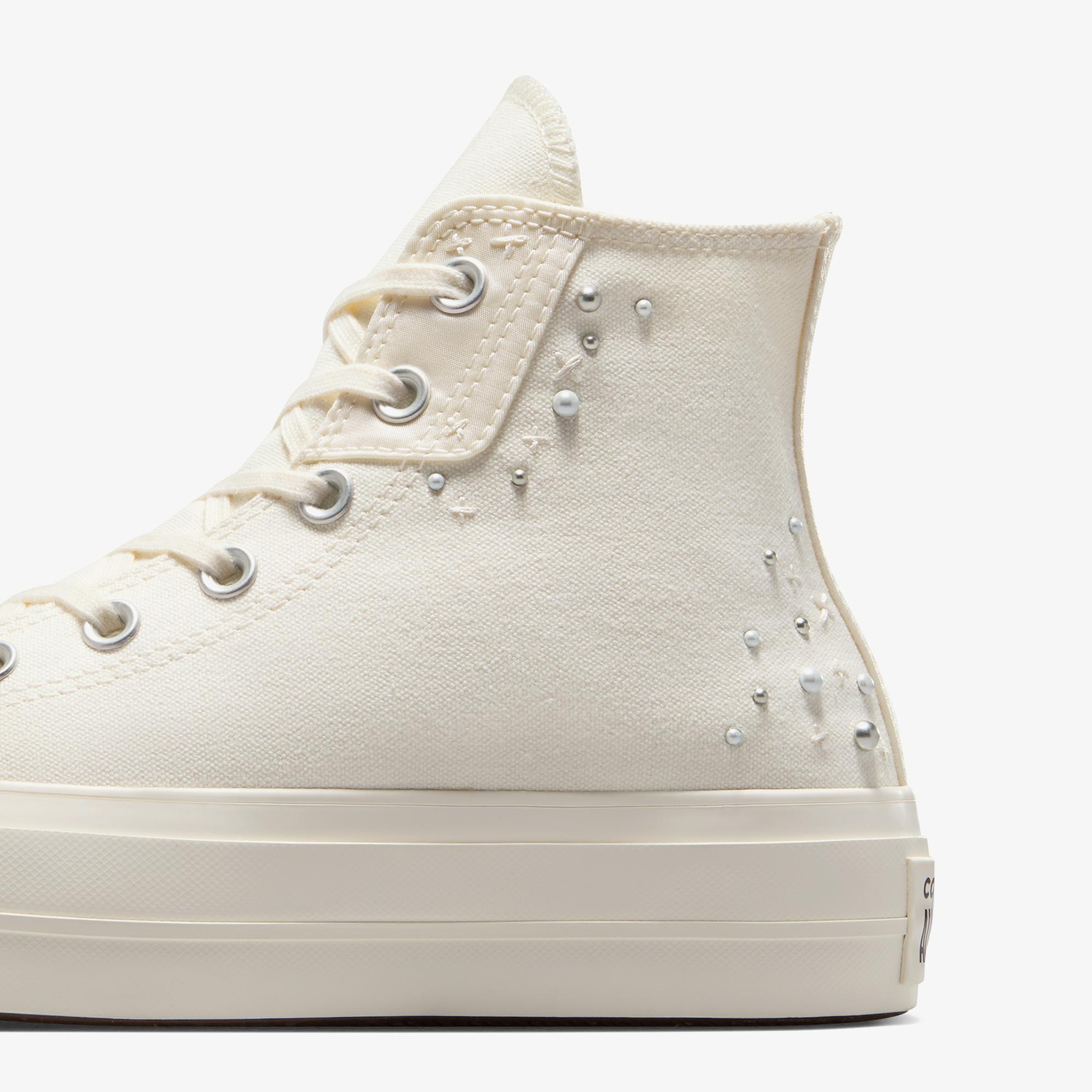 Converse Chuck Taylor All Star Lift Kadın Krem Platform Sneaker