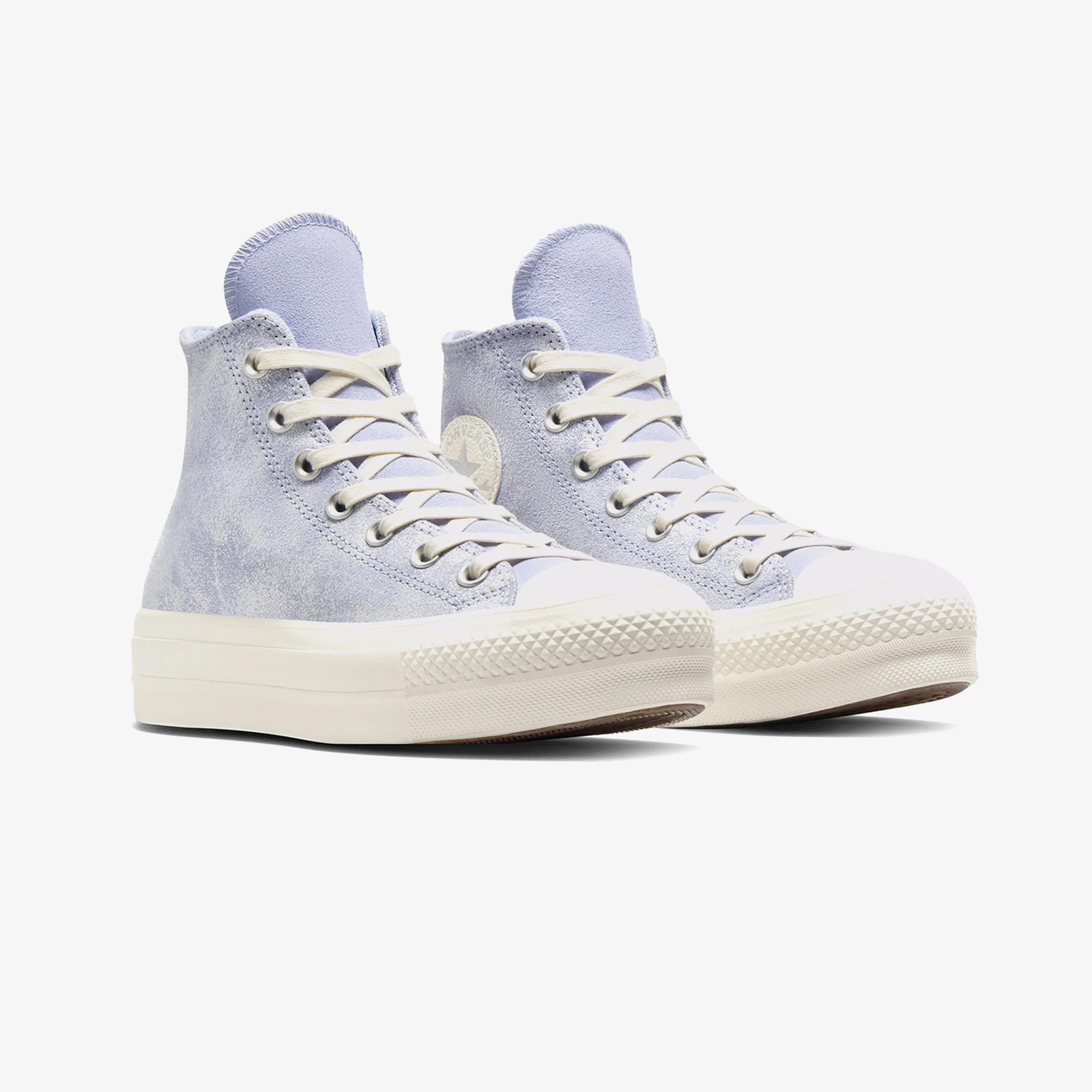 Converse Chuck Taylor All Star Lift Kadın Açık Mavi Süet Platform Sneaker