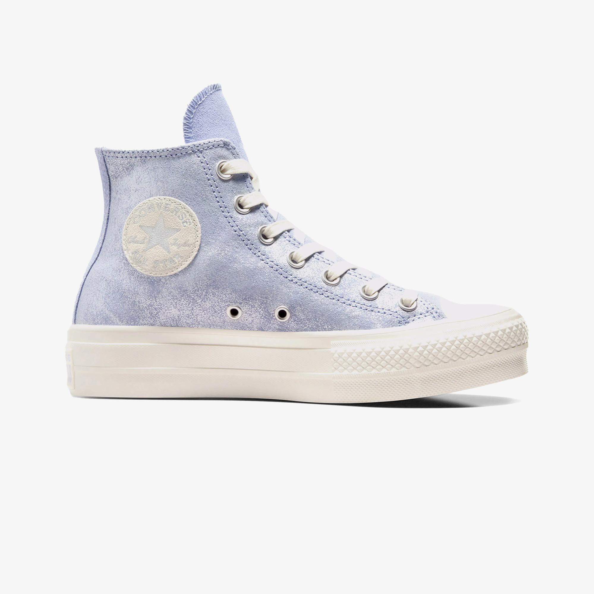 Converse Chuck Taylor All Star Lift Kadın Açık Mavi Süet Platform Sneaker