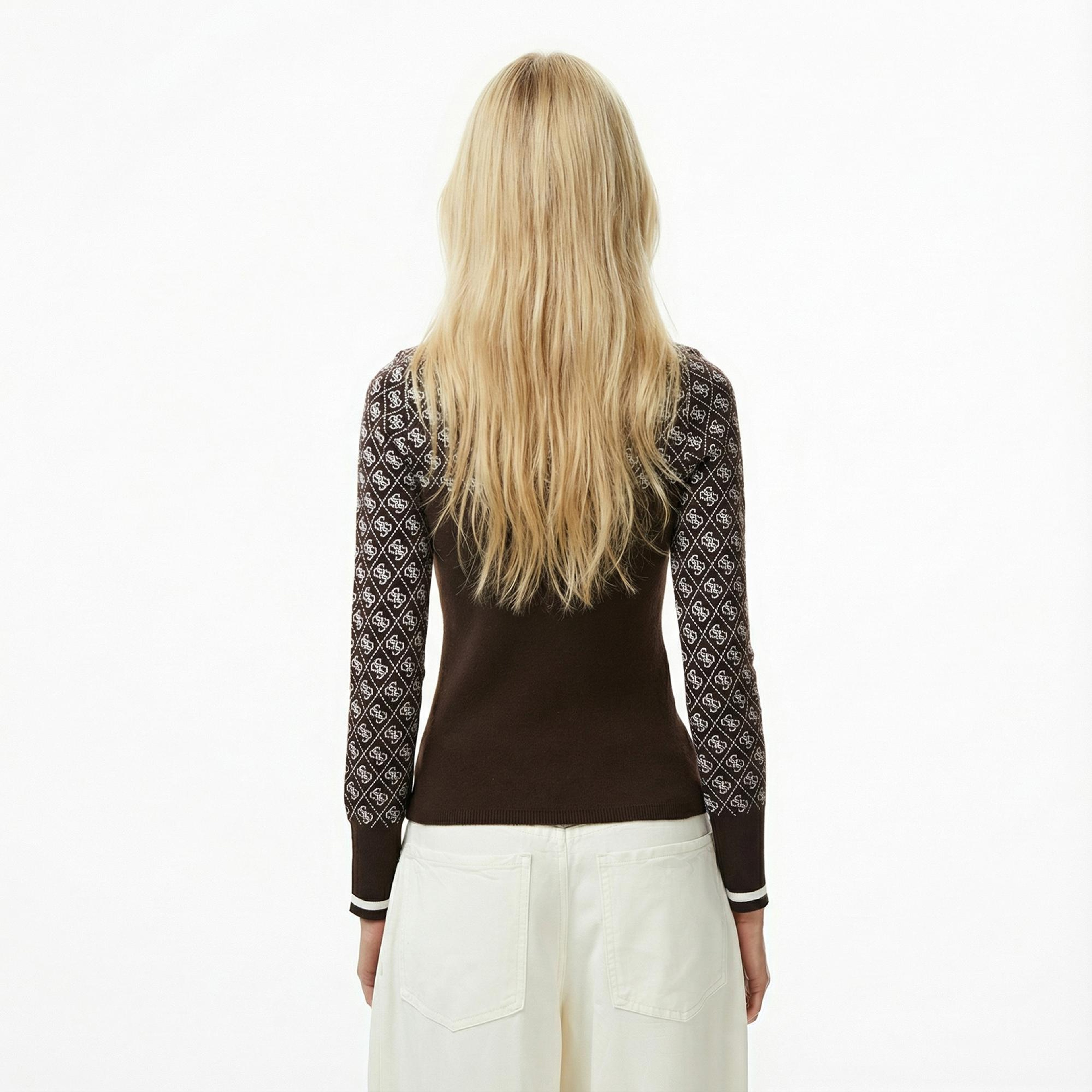 Guess Aubrey Yün Karışımlı Kadın Kahverengi Triko