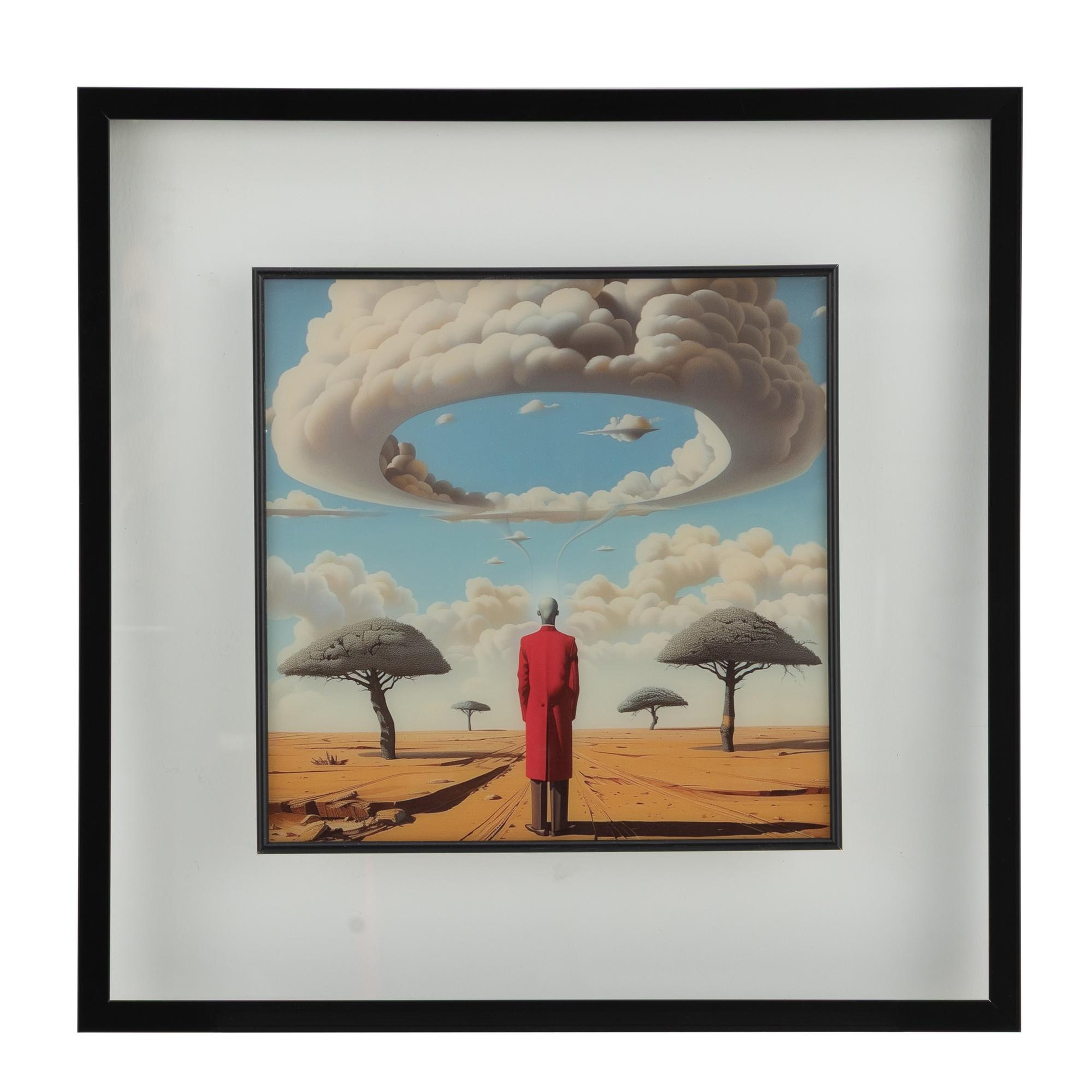 LUMEN ÇERÇEVELİ CAM TABLO 60X60 CM