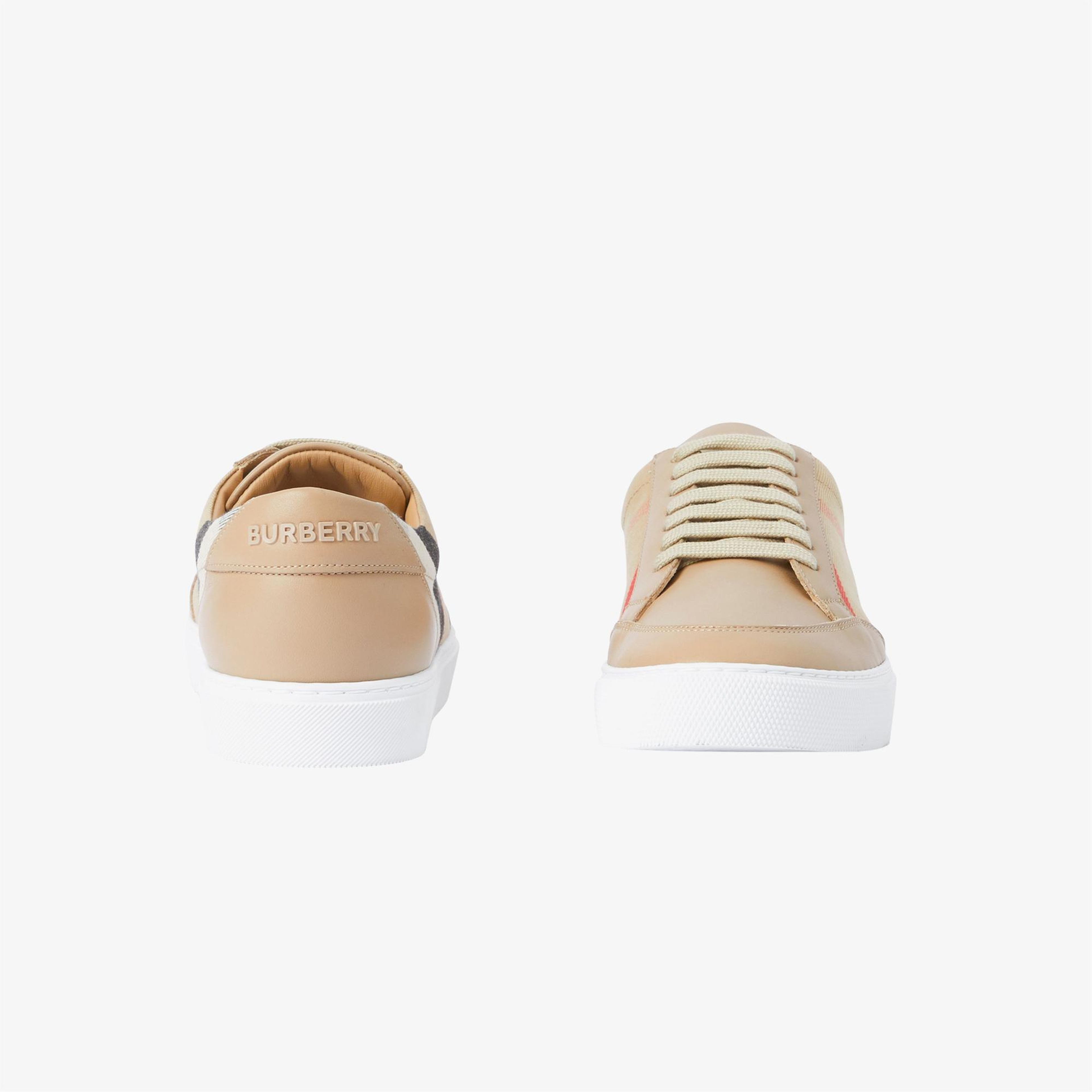 Burberry New Salmond House And Leather Kadın Bej Sneaker