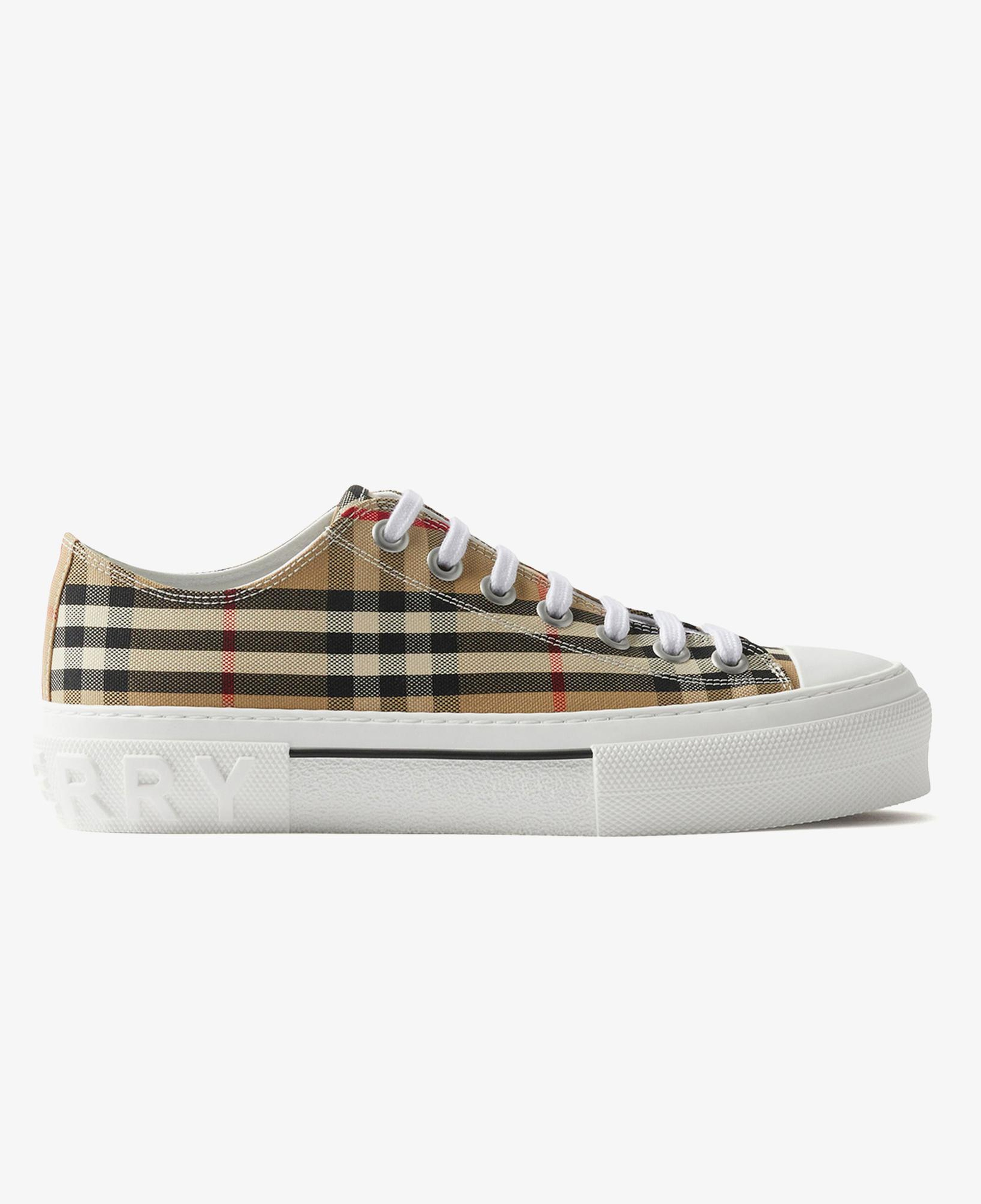 Burberry Check Cotton Kadın Bej Sneaker