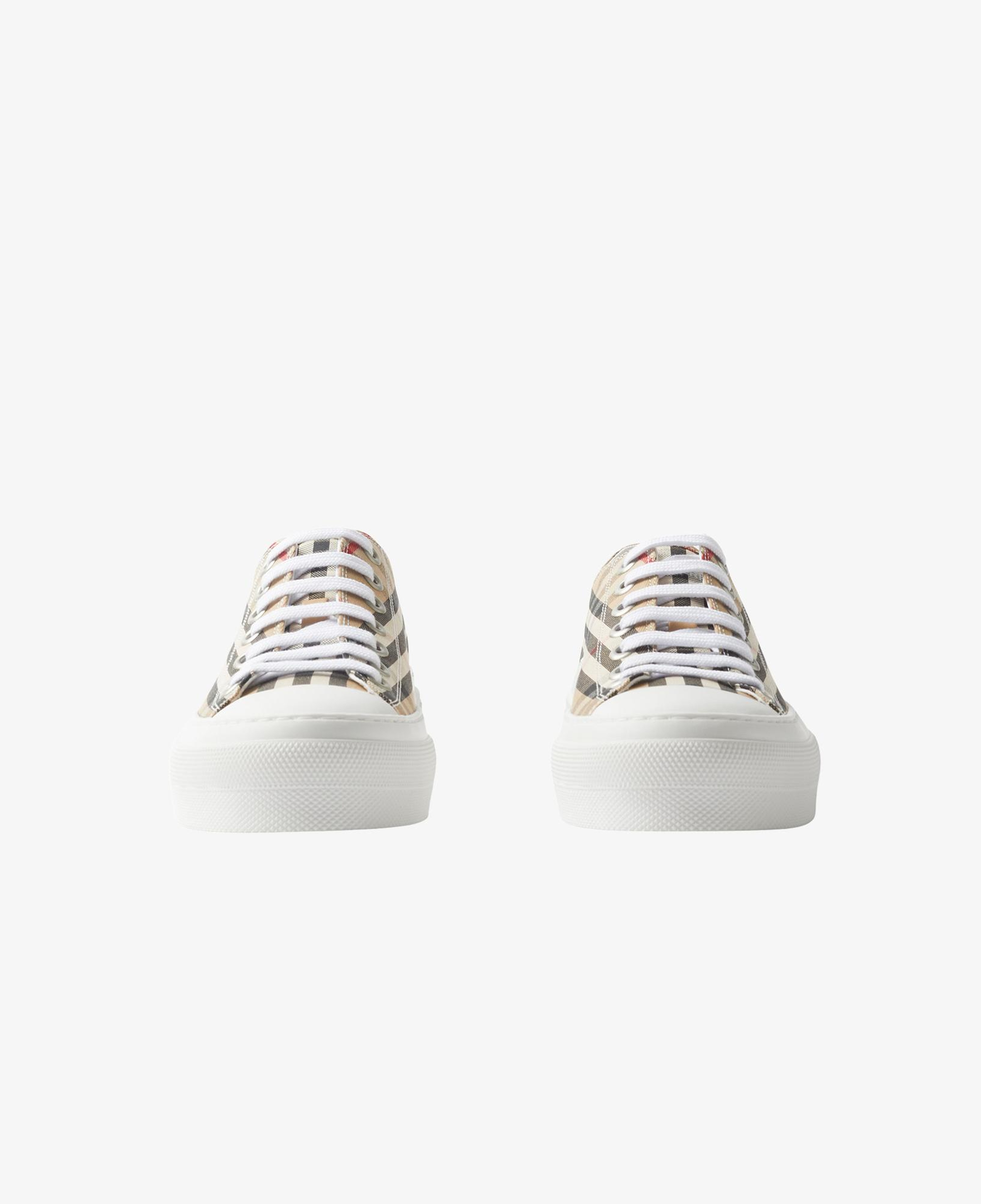 Burberry Check Cotton Kadın Bej Sneaker