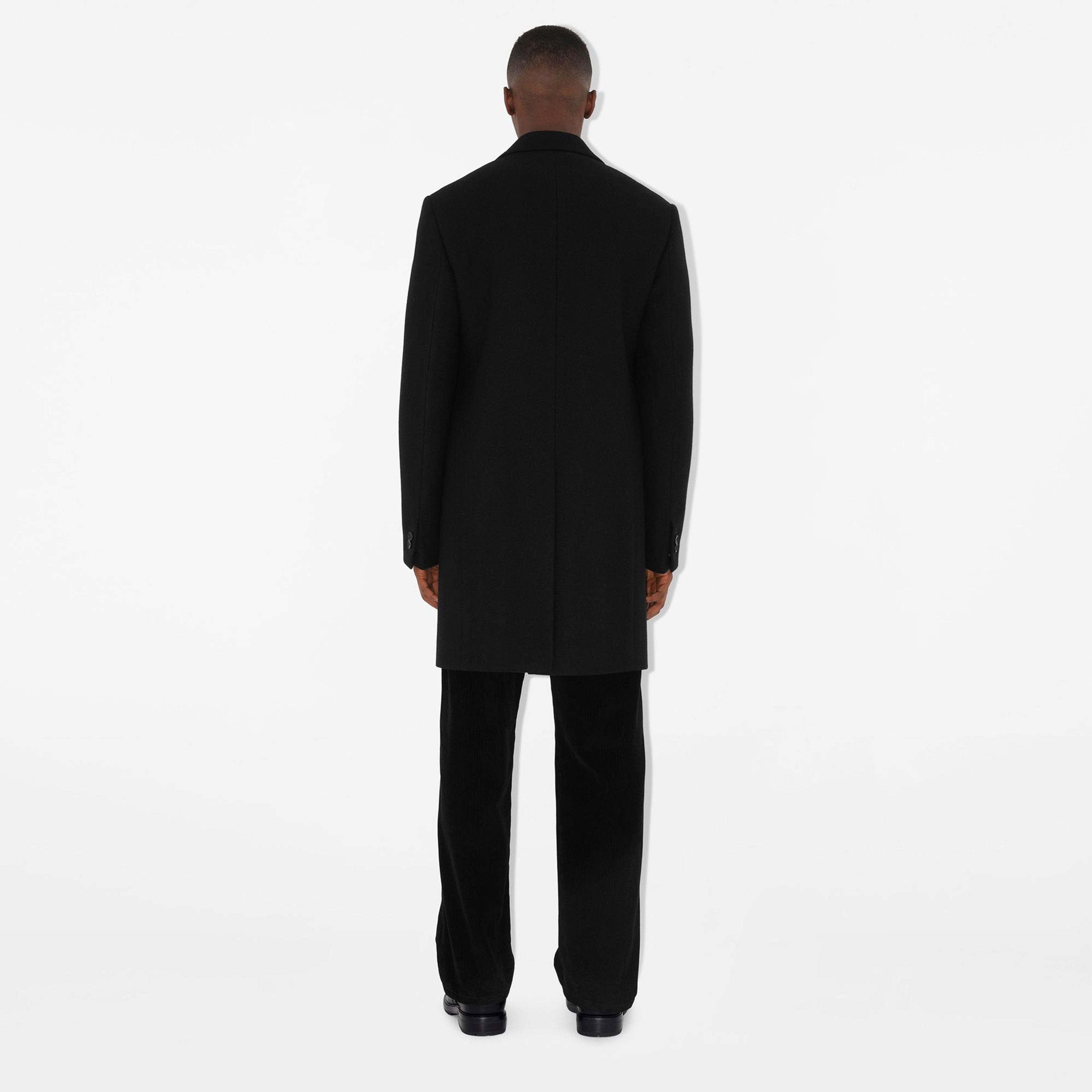 Burberry Wool Tailored Erkek Siyah Palto