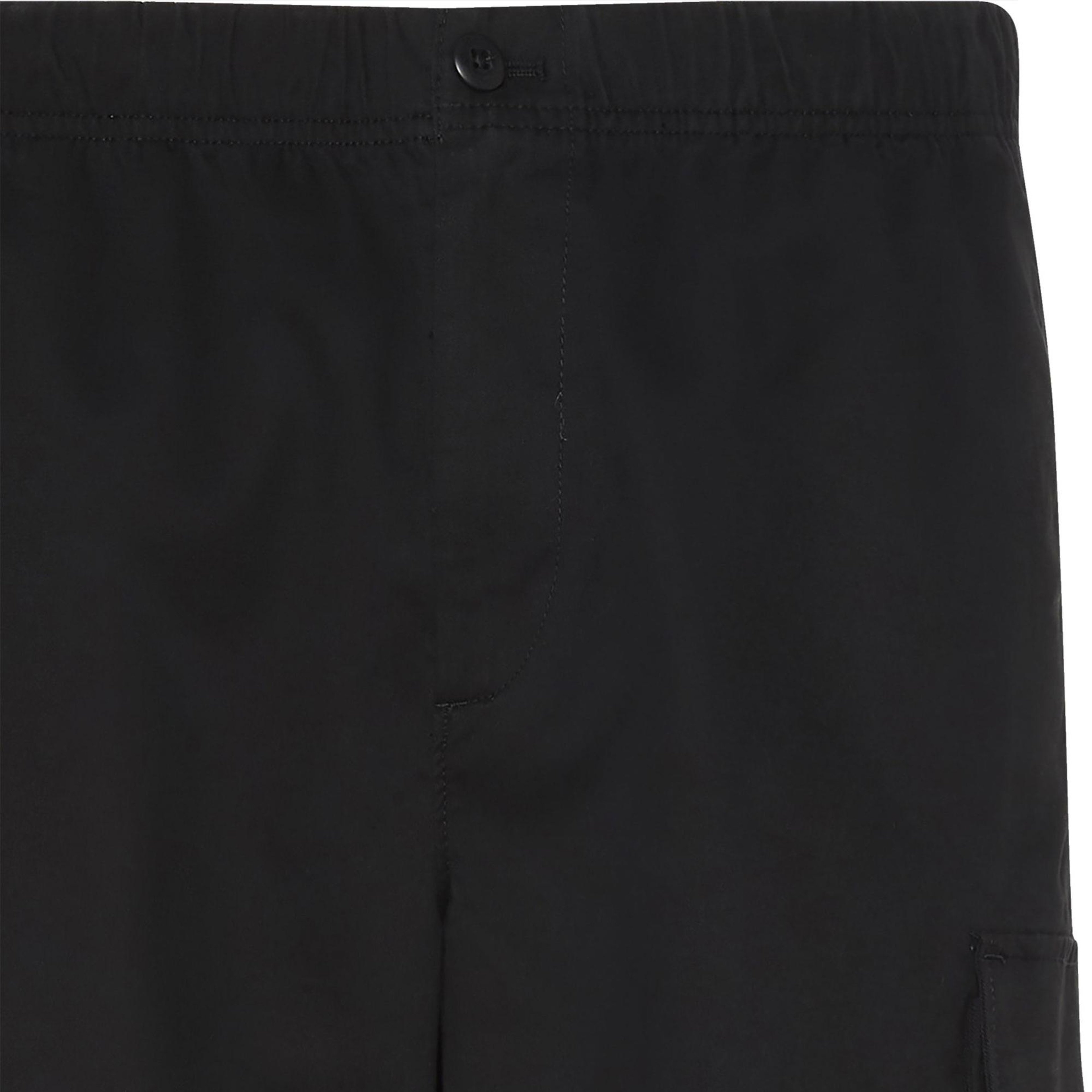 Calvin Klein Cotton Pull On Straight Cargo Erkek Siyah Pantolon