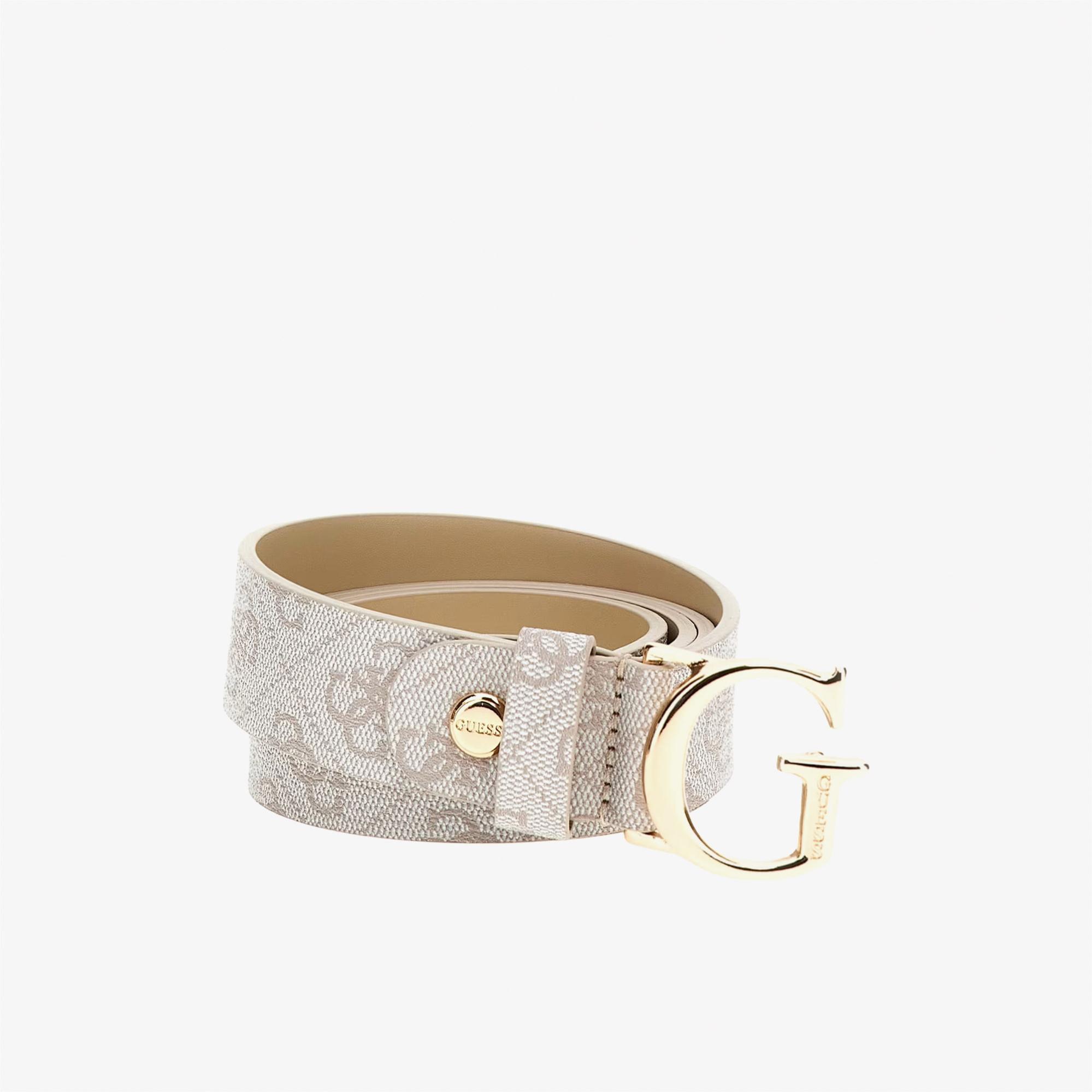 Guess Vikky Adjustable Pan Kadın Krem Kemer