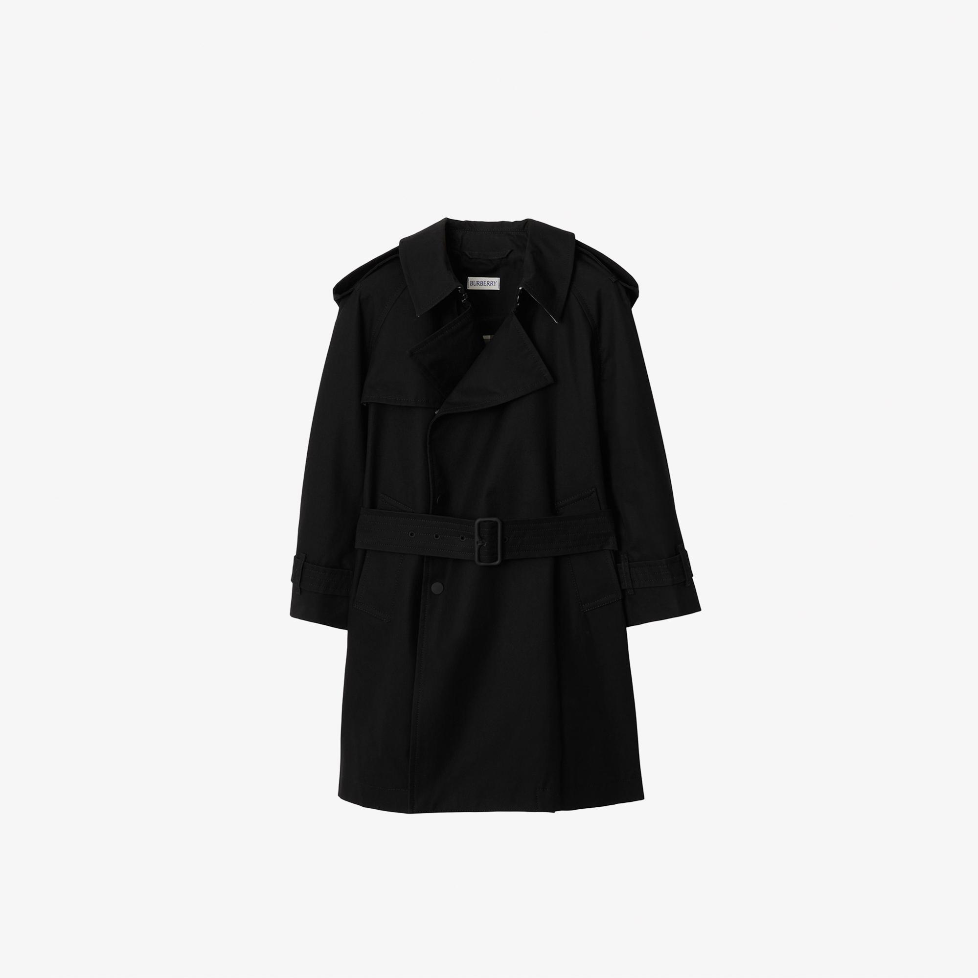 Burberry Gabardine Çocuk Siyah Trençkot