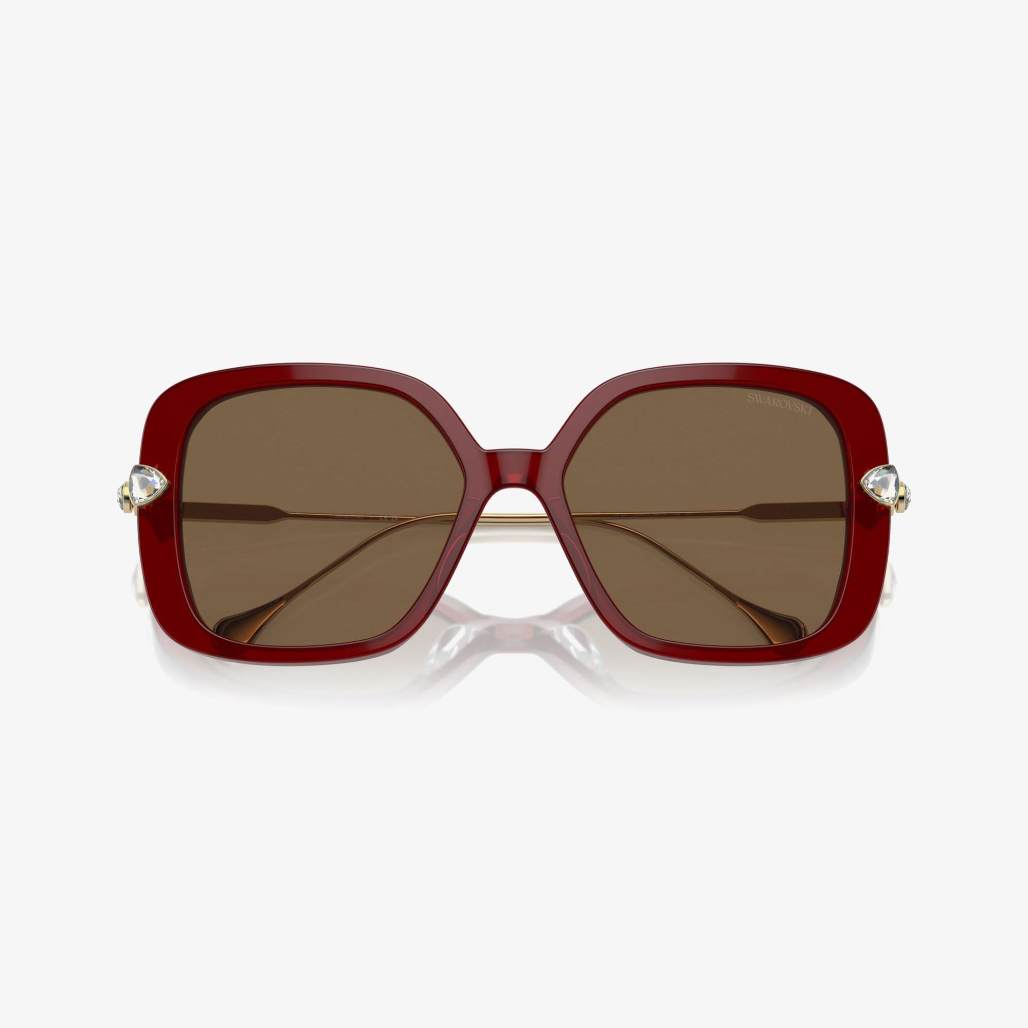 Swarovski Sk611 Kadın Bordo Güneş Gözlüğü