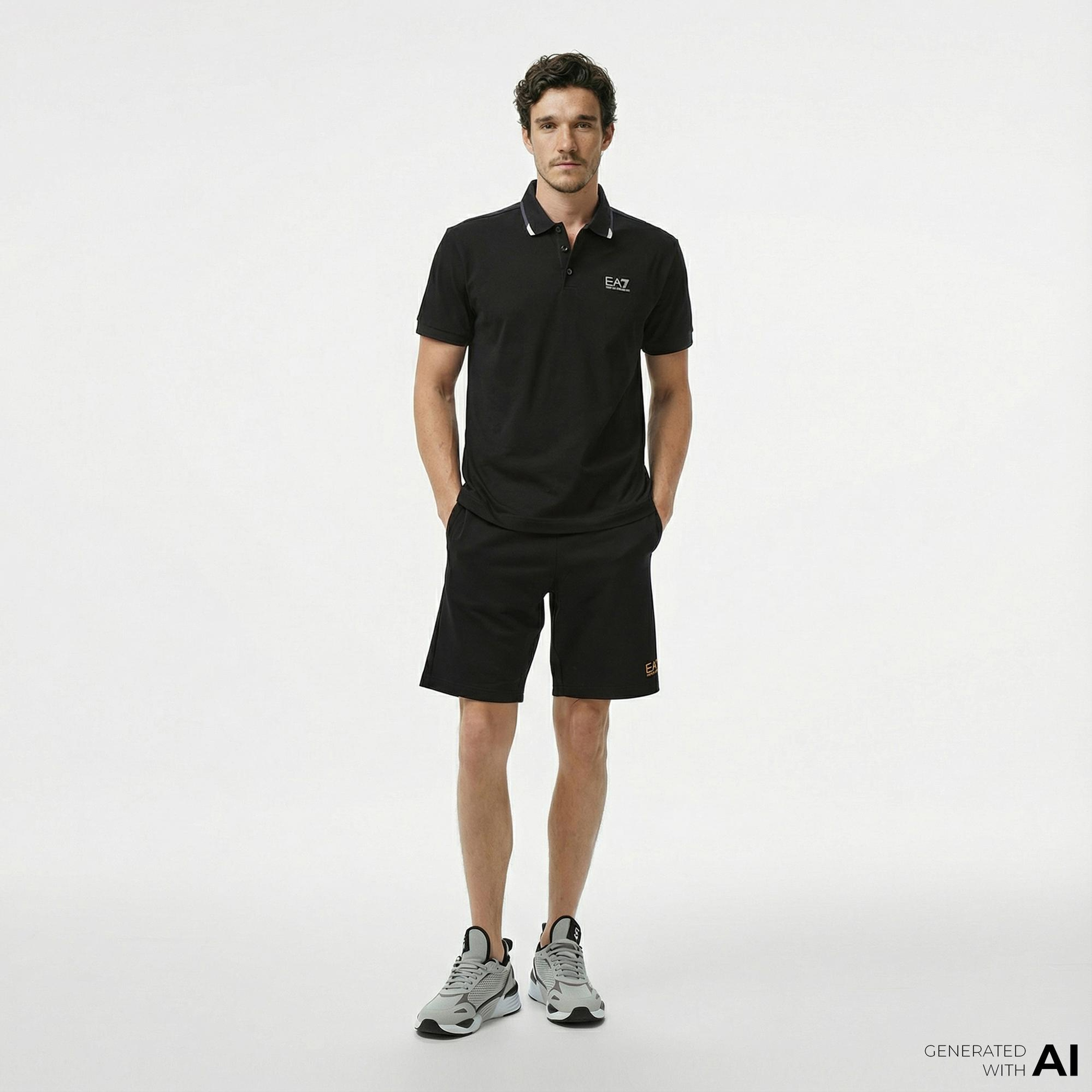 Ea7 Erkek Siyah Şort