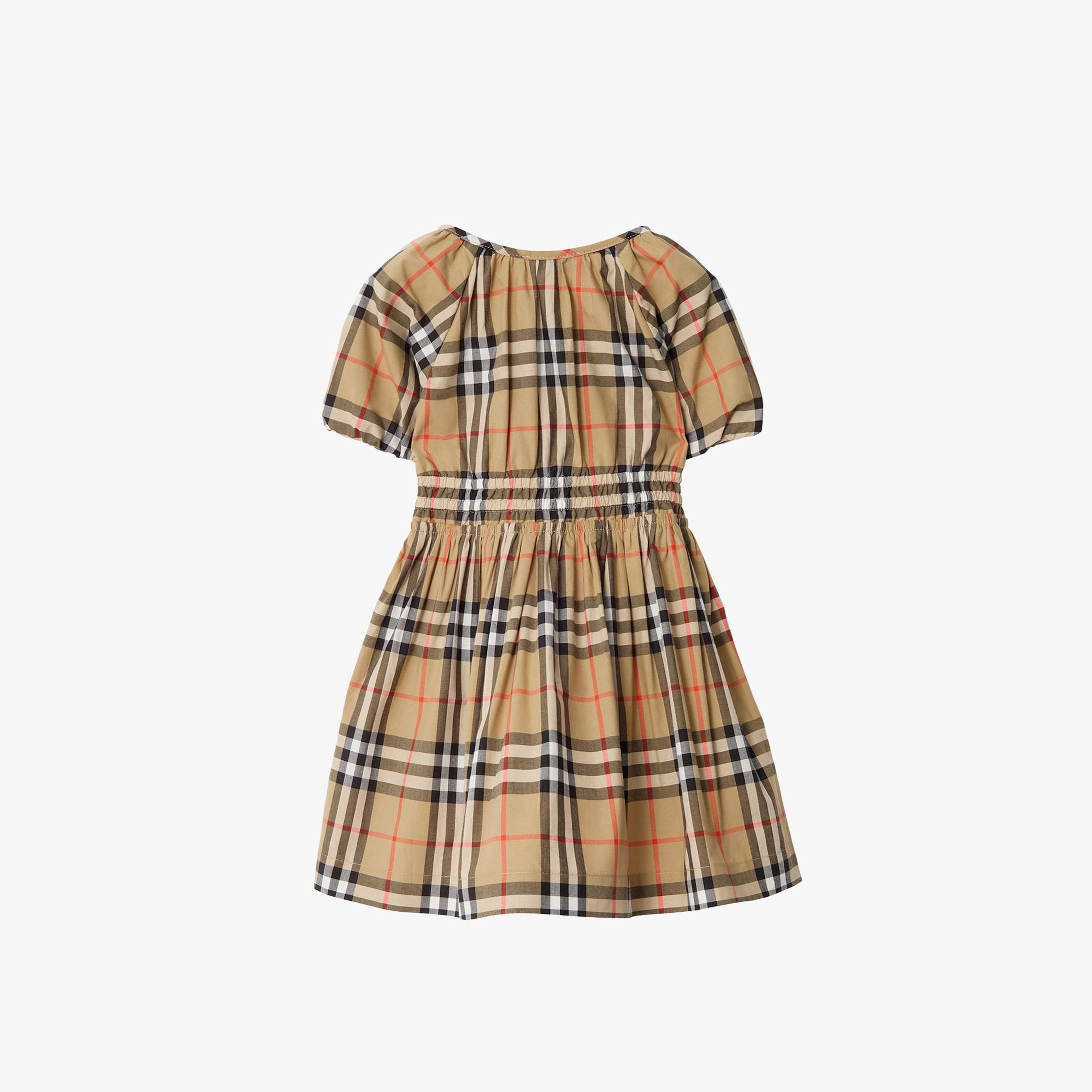 Burberry Rumı Check Çocuk Bej Elbise