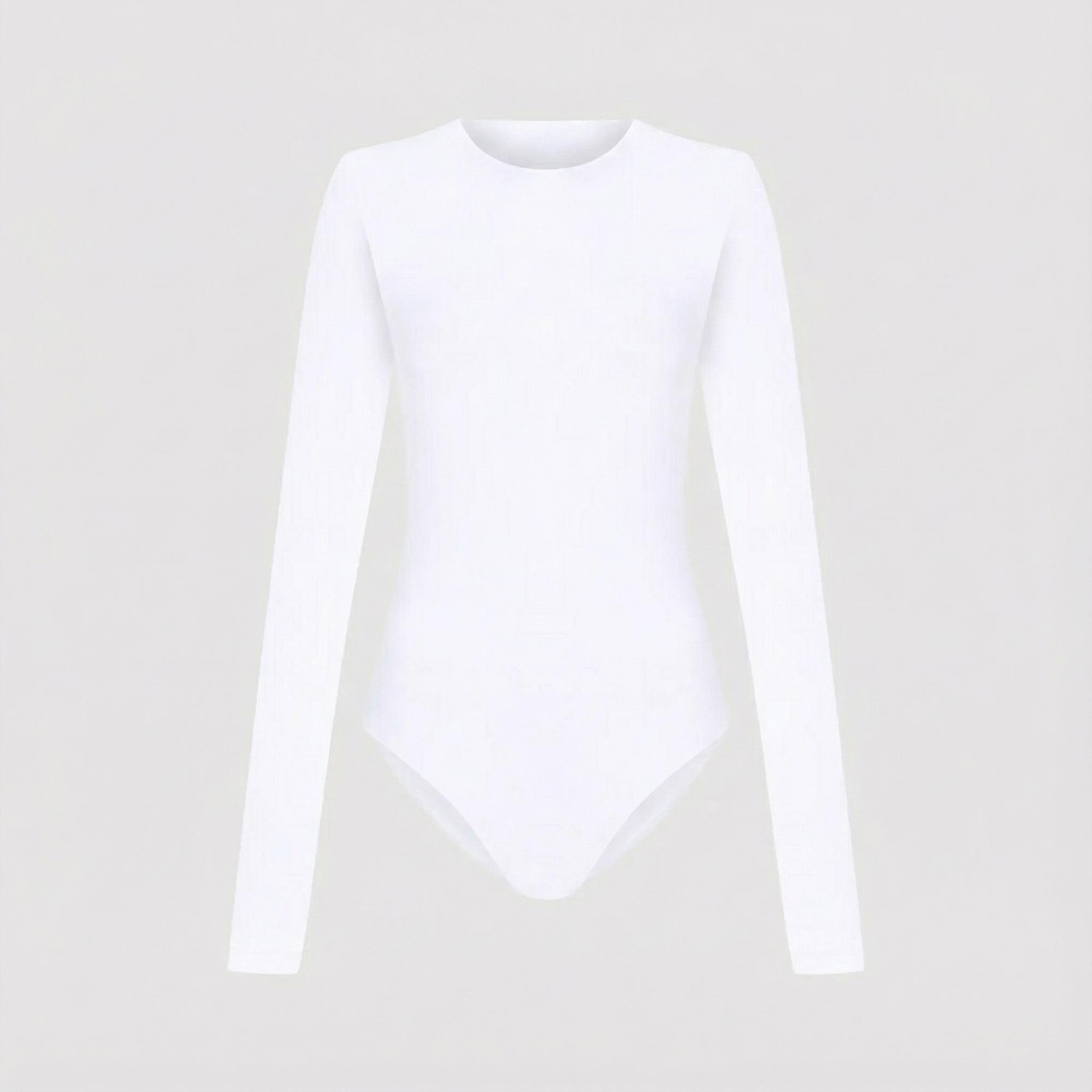 Fabby Kadın Beyaz Bodysuit