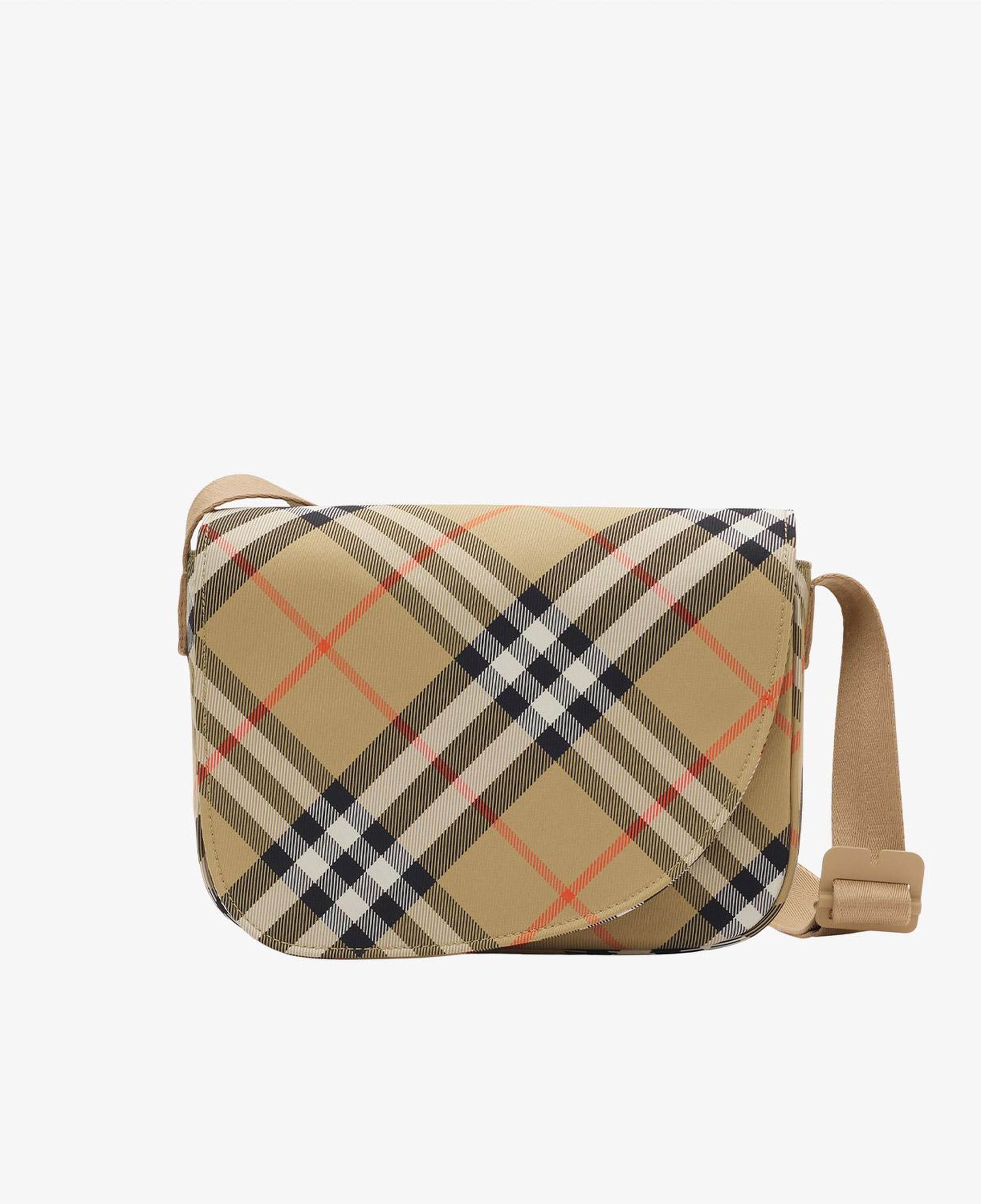 Burberry Check Messenger Çocuk Bej Çapraz Çantası