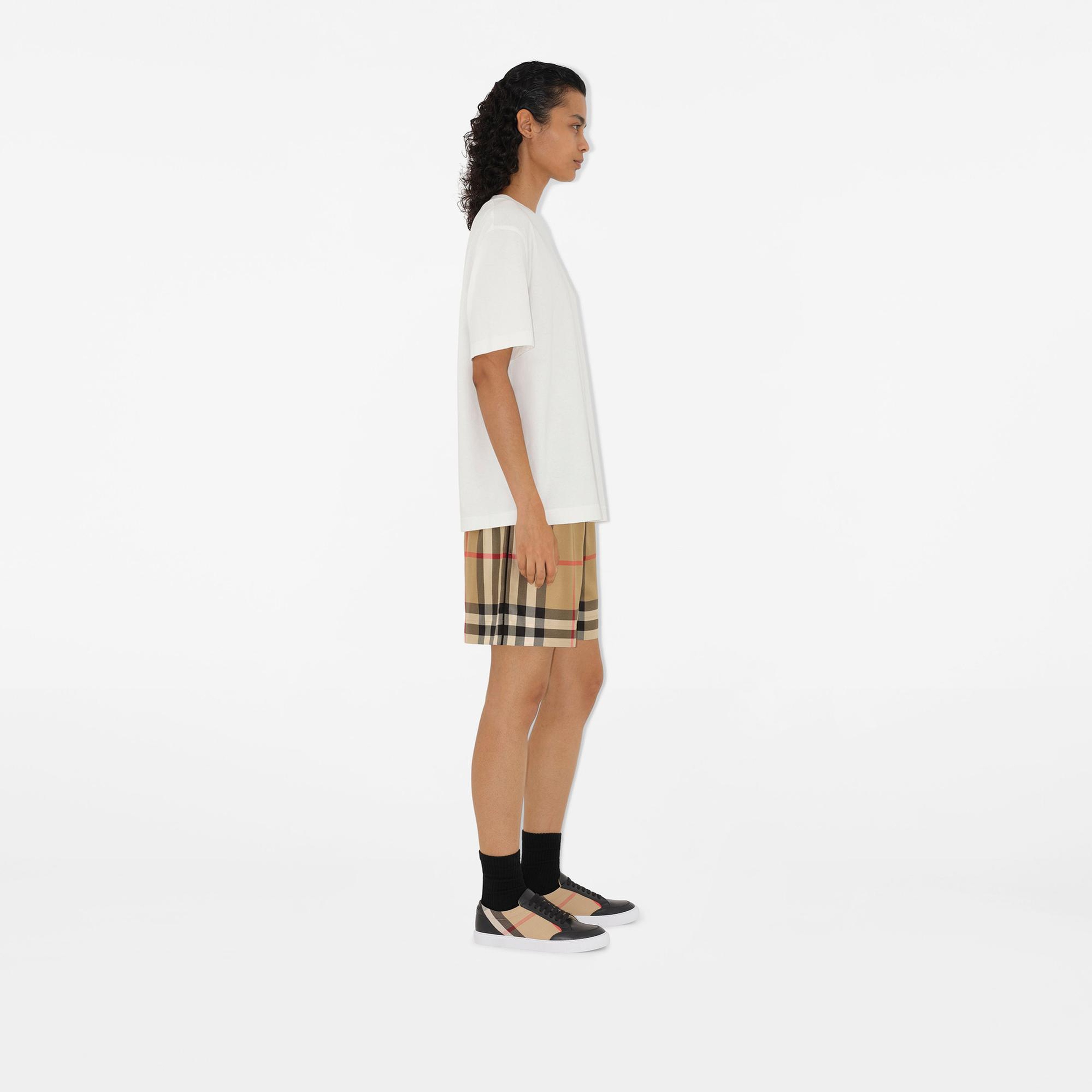 Burberry House Check and Leather Kadın Siyah Sneaker