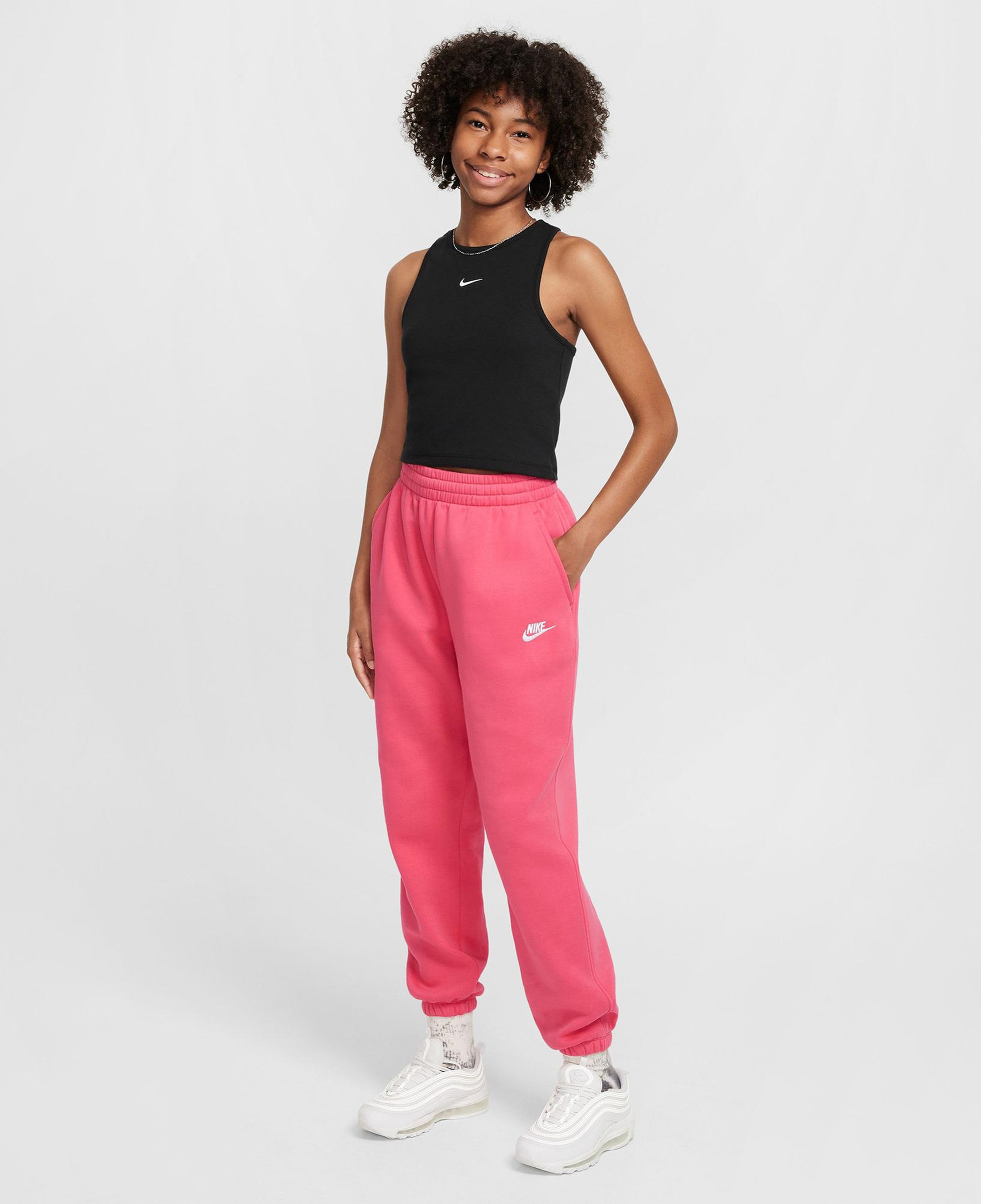 Nike Sportswear Rib Çocuk Siyah Kolsuz T-Shirt