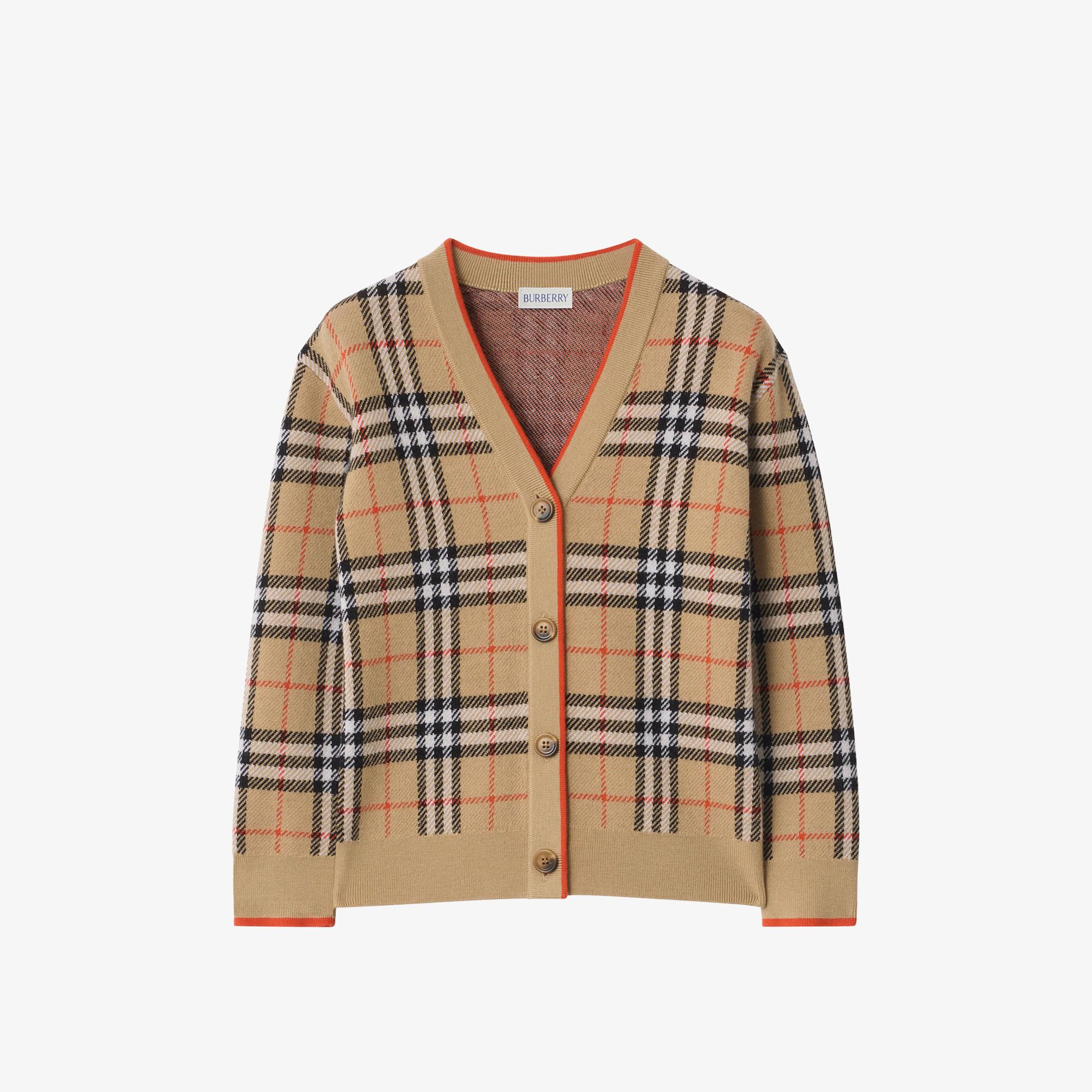 Burberry Graham Check Çocuk Bej Hırka