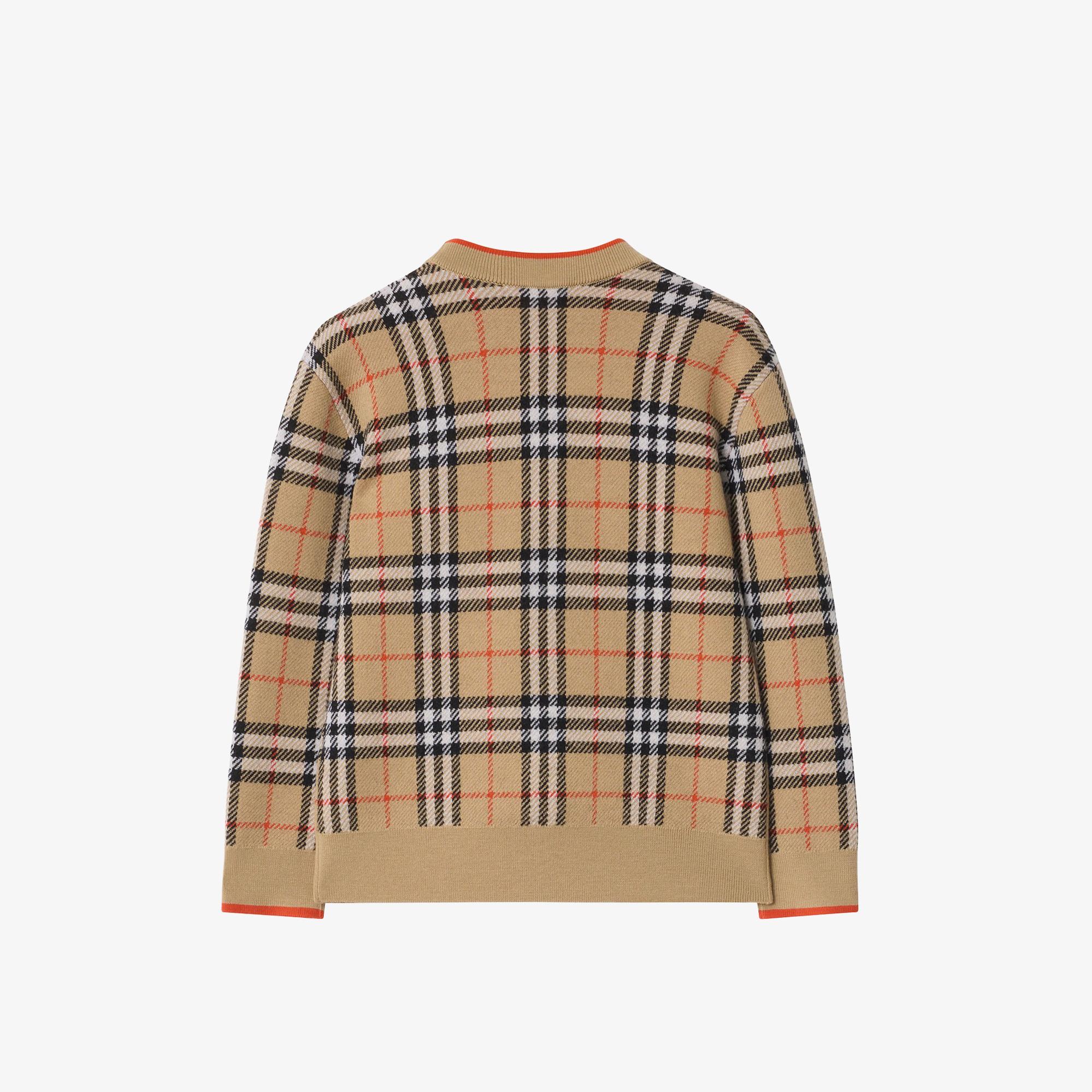 Burberry Graham Check Çocuk Bej Hırka