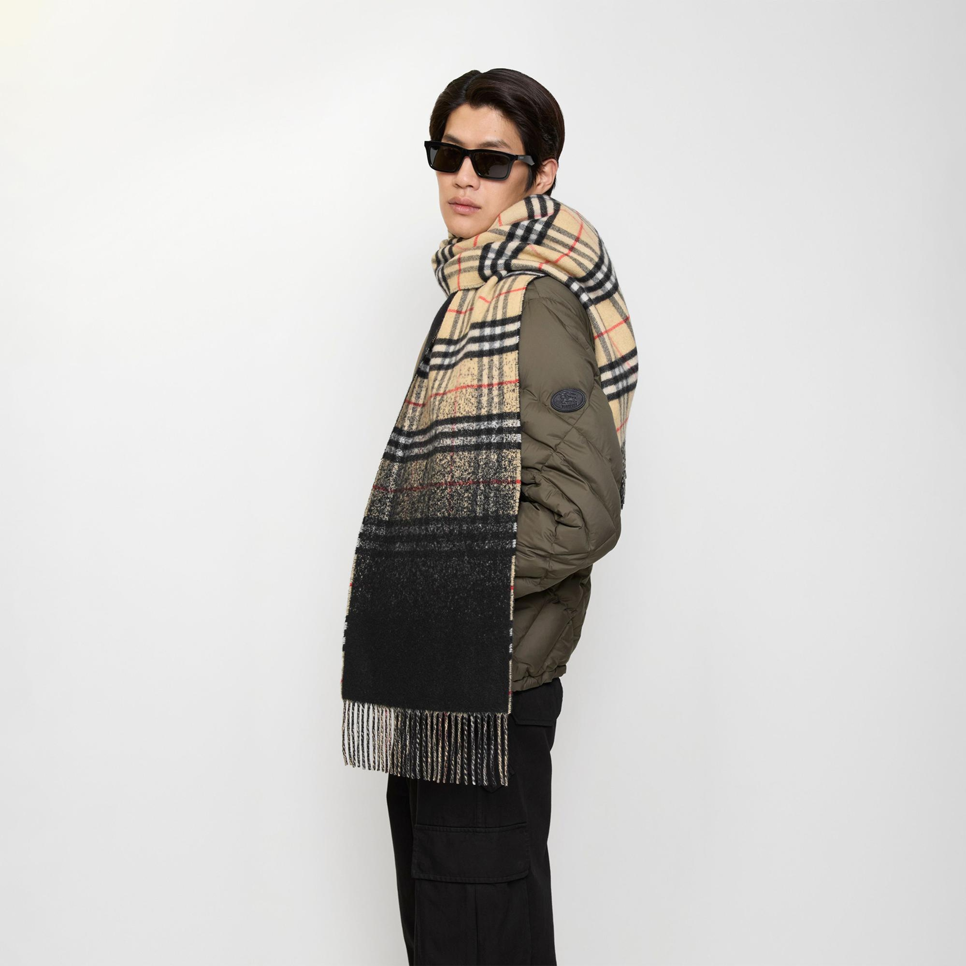 Burberry Gradıent Check Kadın Bej Atkı