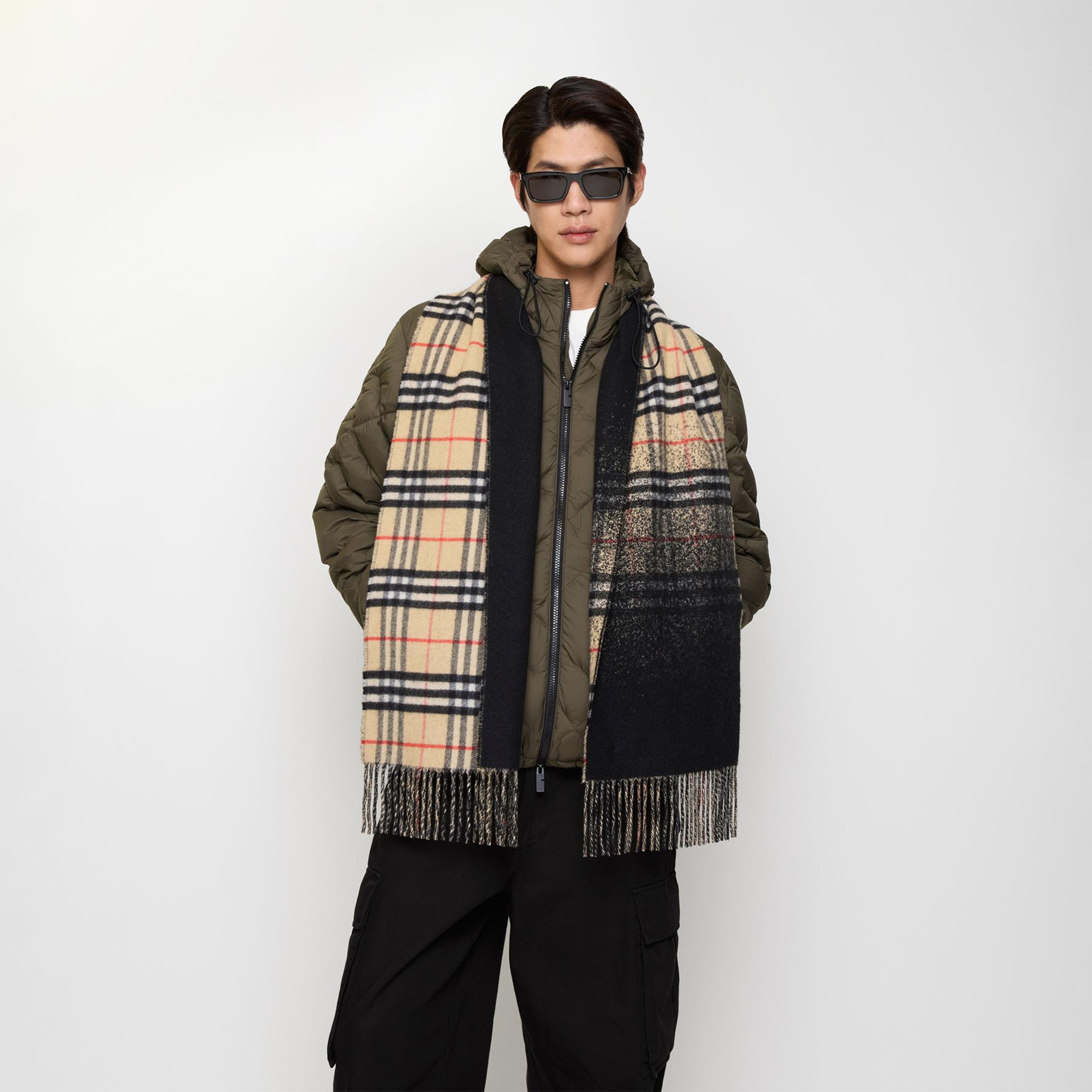 Burberry Gradıent Check Kadın Bej Atkı