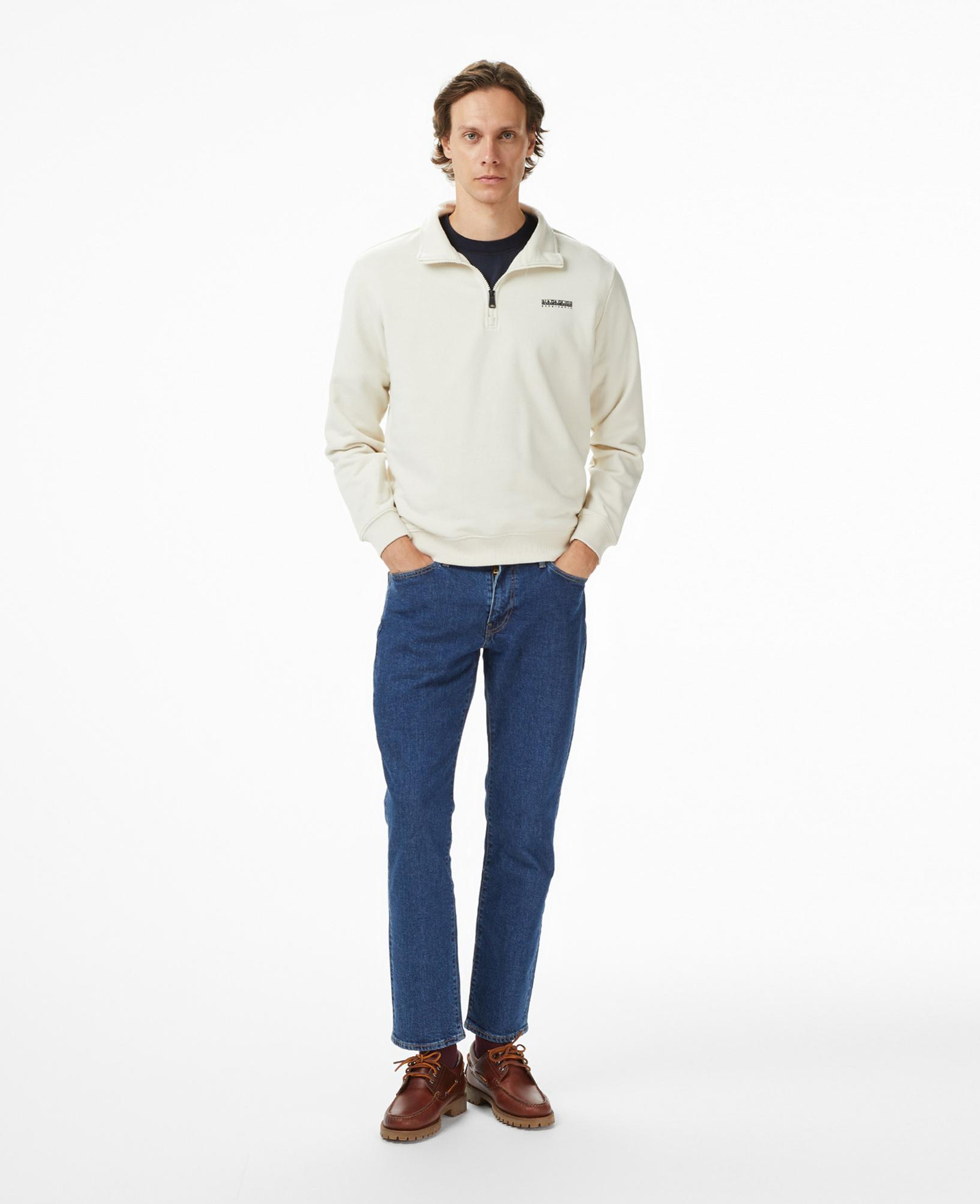 Napapijri B-Small Box Erkek Bej Sweatshirt