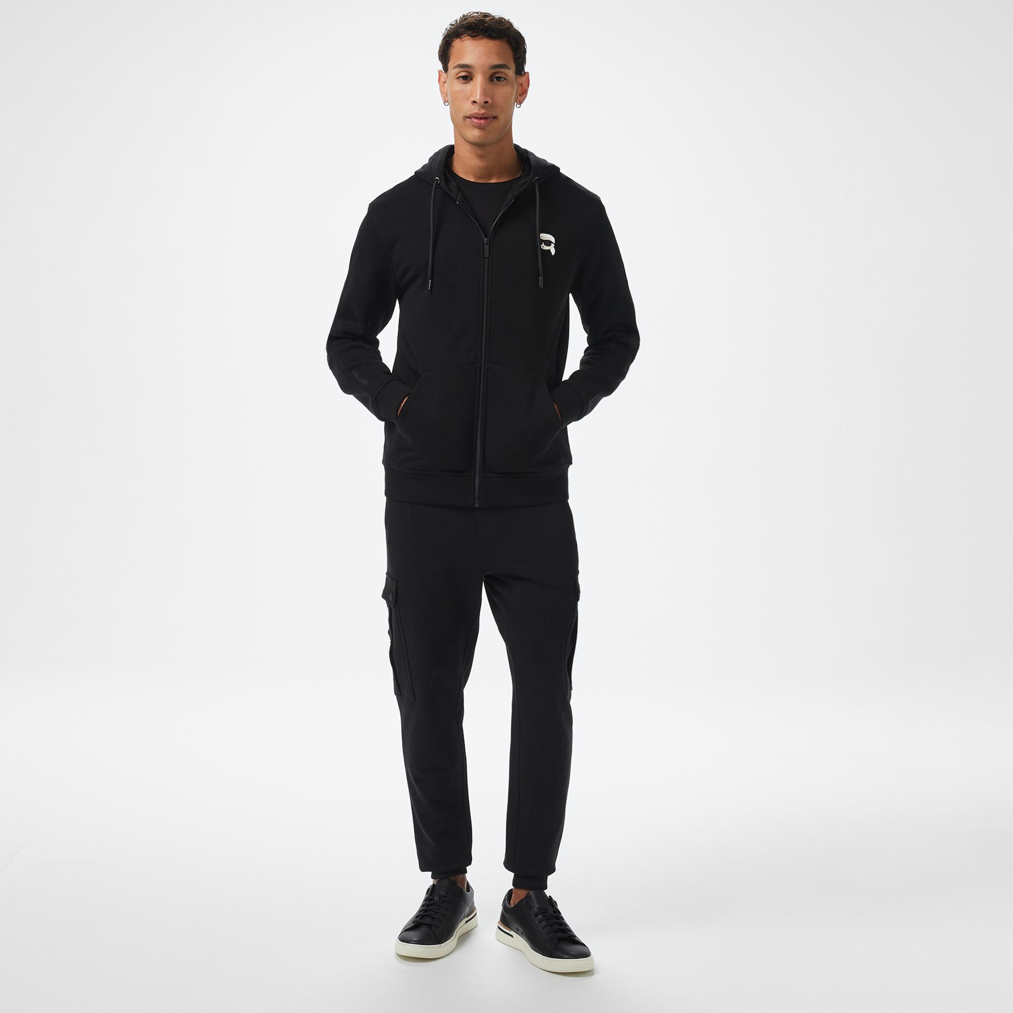 Karl Lagerfeld Erkek Siyah Sweatshirt