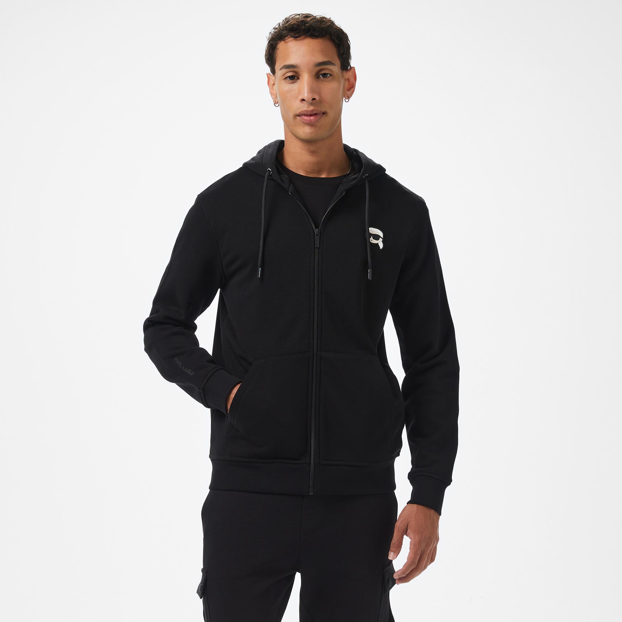 Karl Lagerfeld Erkek Siyah Sweatshirt