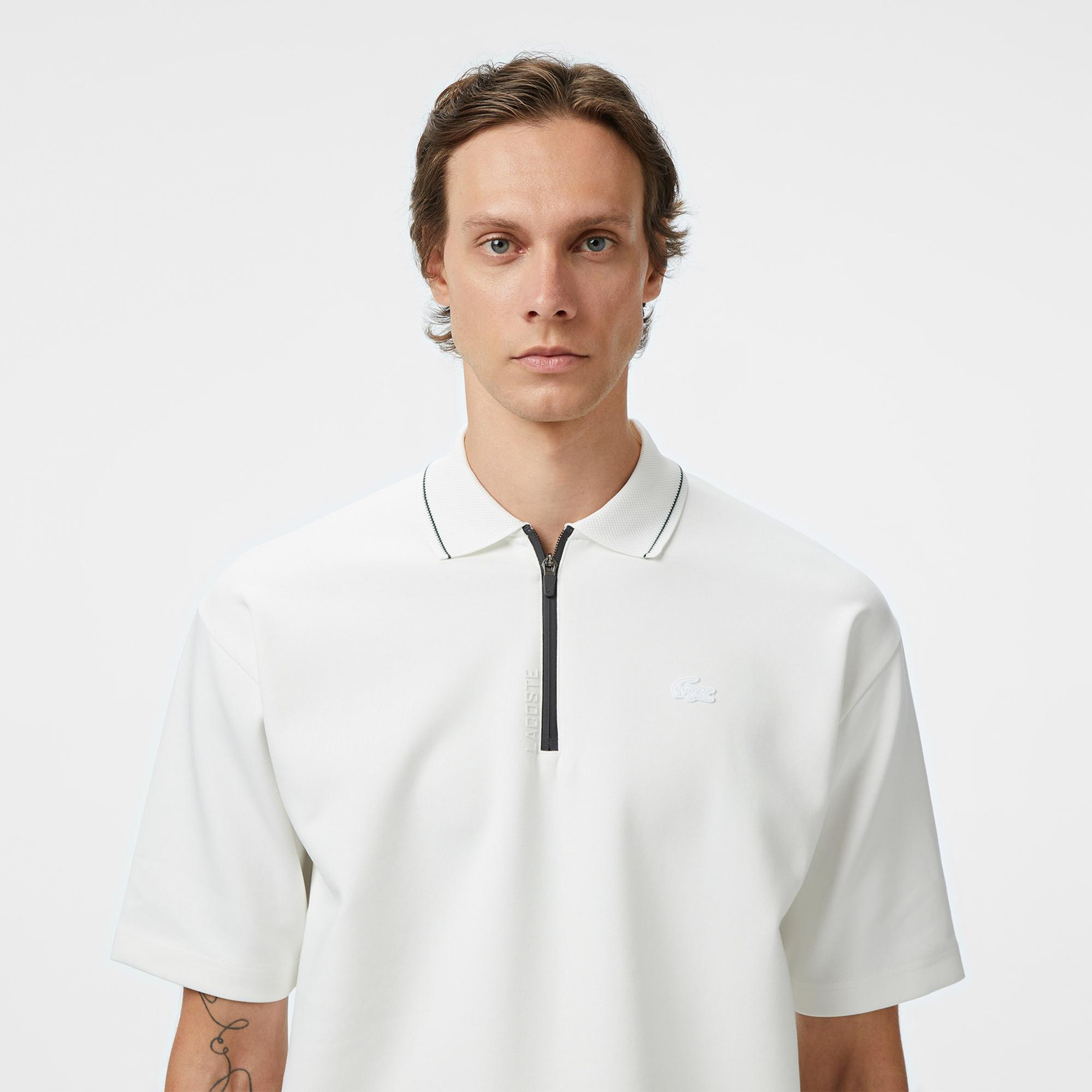Lacoste Erkek Oversize Fit Beyaz Polo