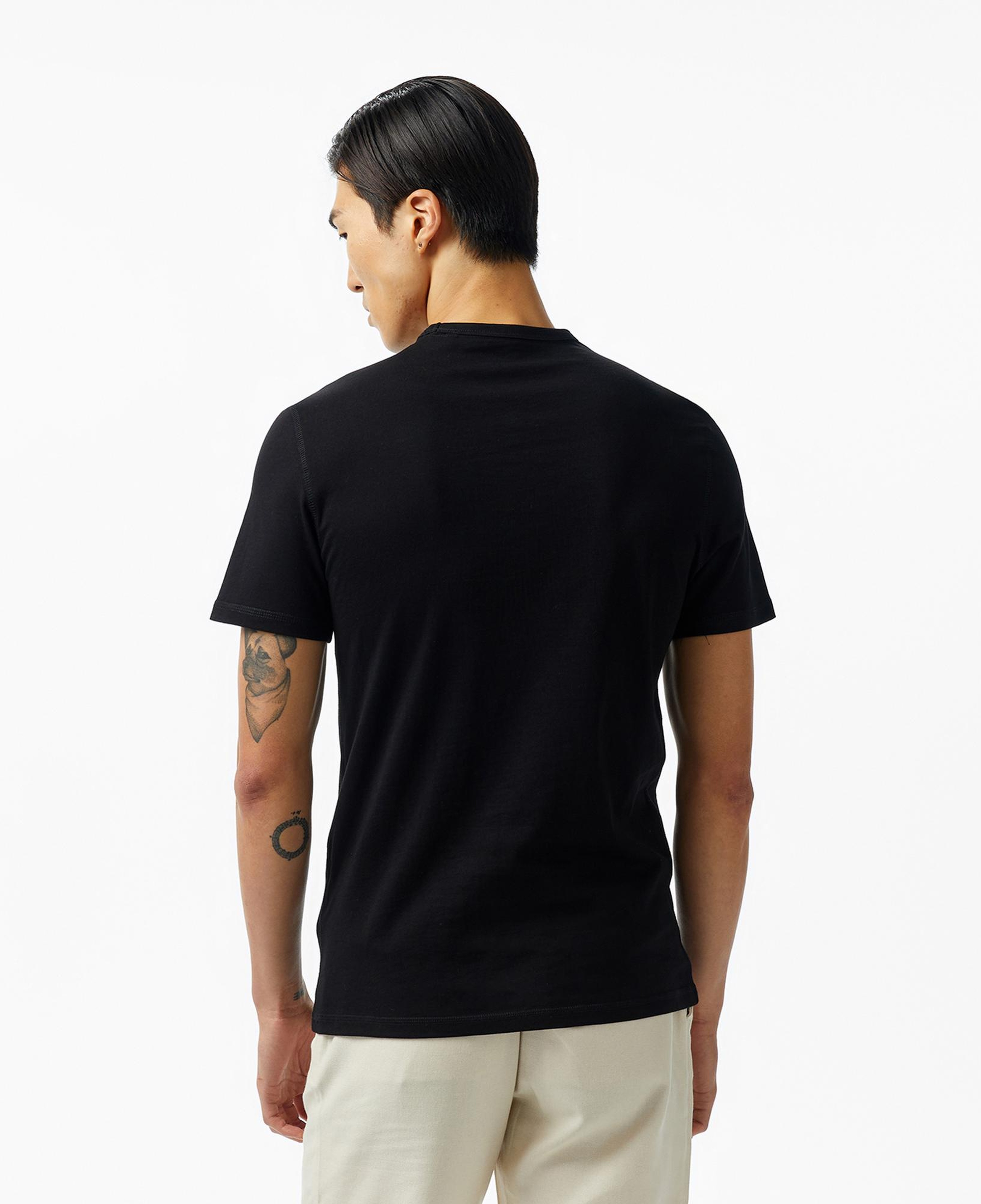 Guess Logo Mid Organic Stream 180 Erkek Siyah T-Shirt