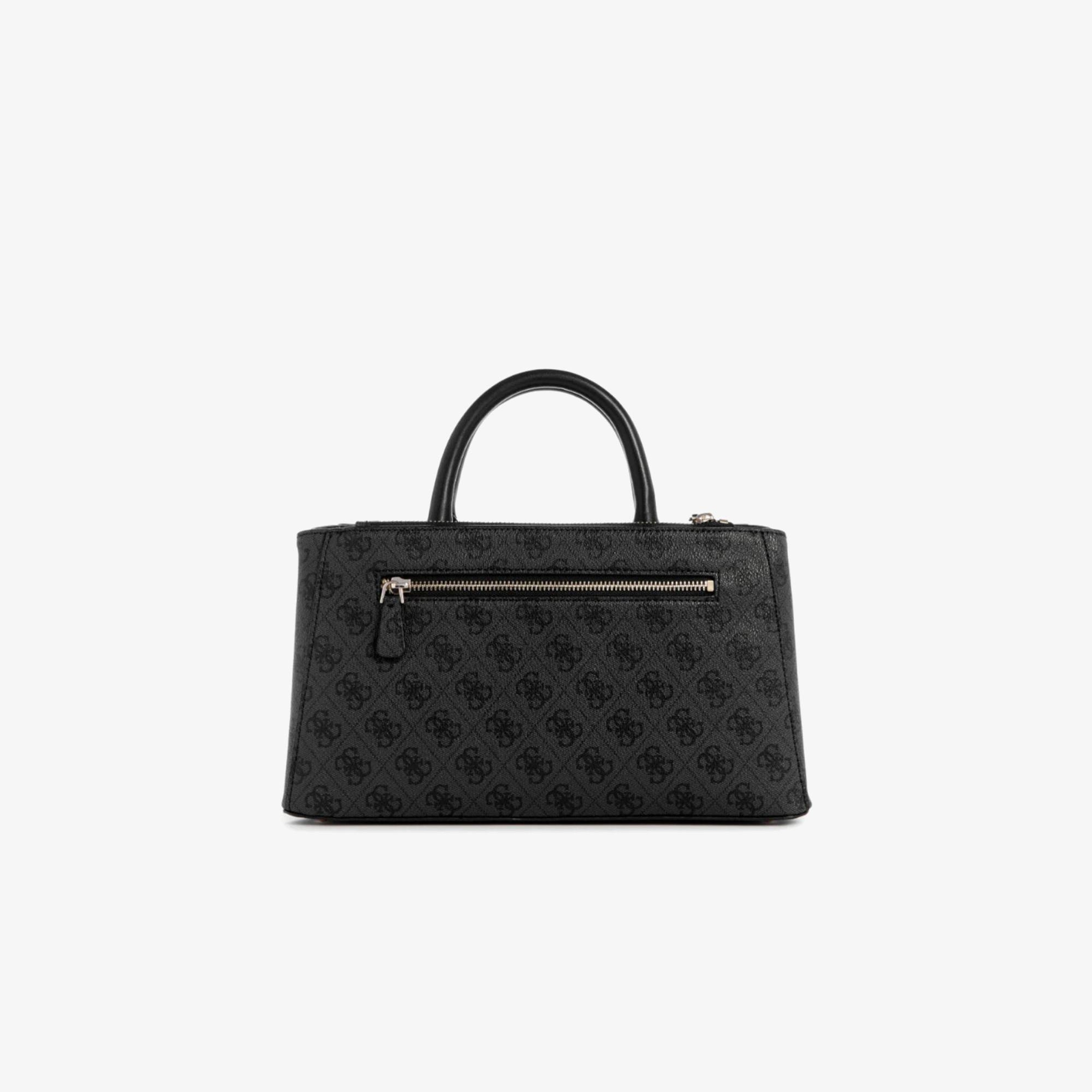 Guess Eco Erica 2 Comp Sat Eco Mietta Small Society Satchel Kadın Siyah El Çantası