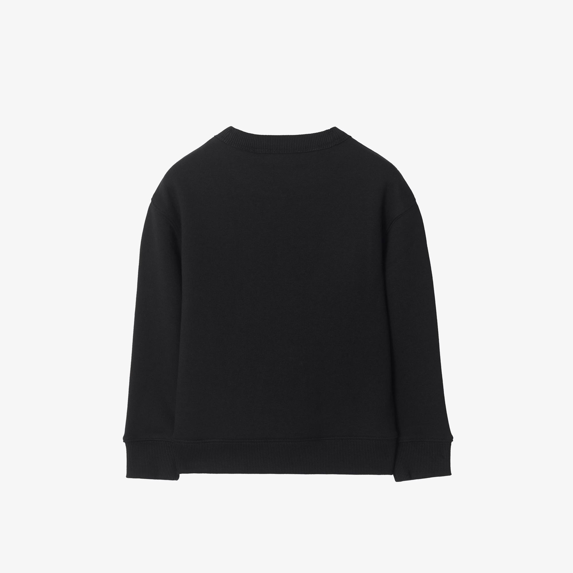 Burberry Mathew Knıght Çocuk Siyah Sweatshirt