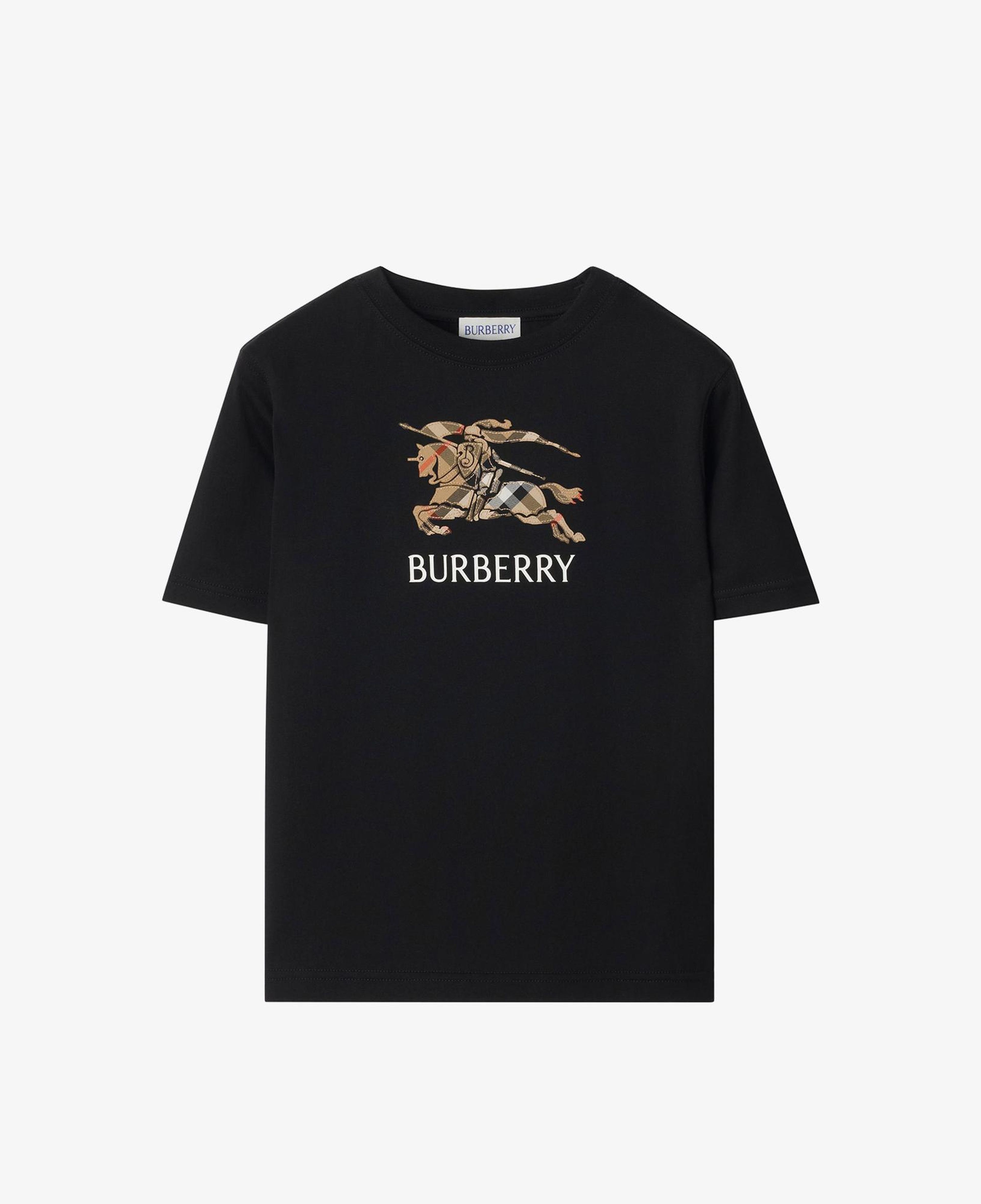 Burberry Cedar Knıght Çocuk Siyah T-Shirt