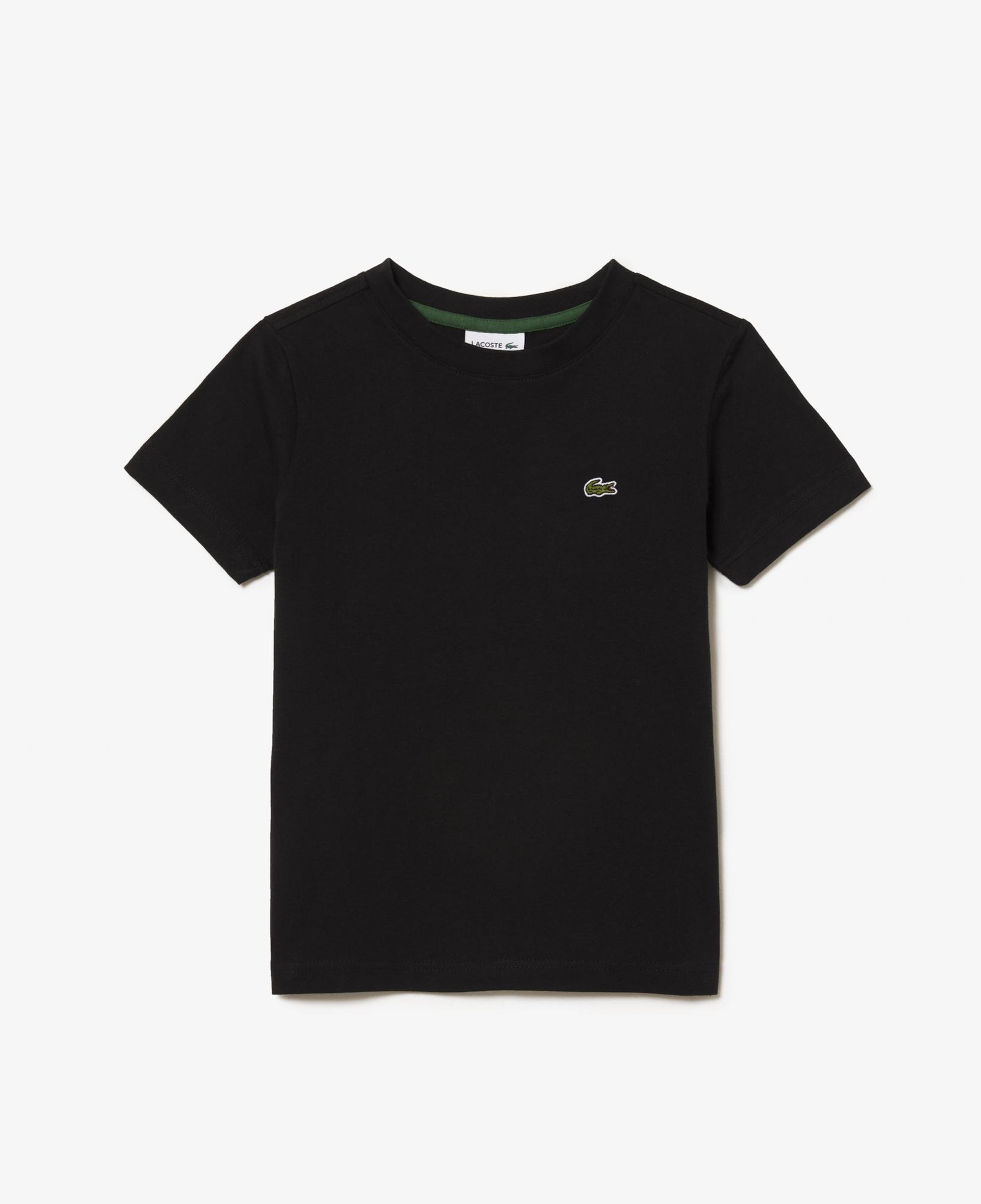 Lacoste Çocuk Bisiklet Yaka Siyah T-Shirt