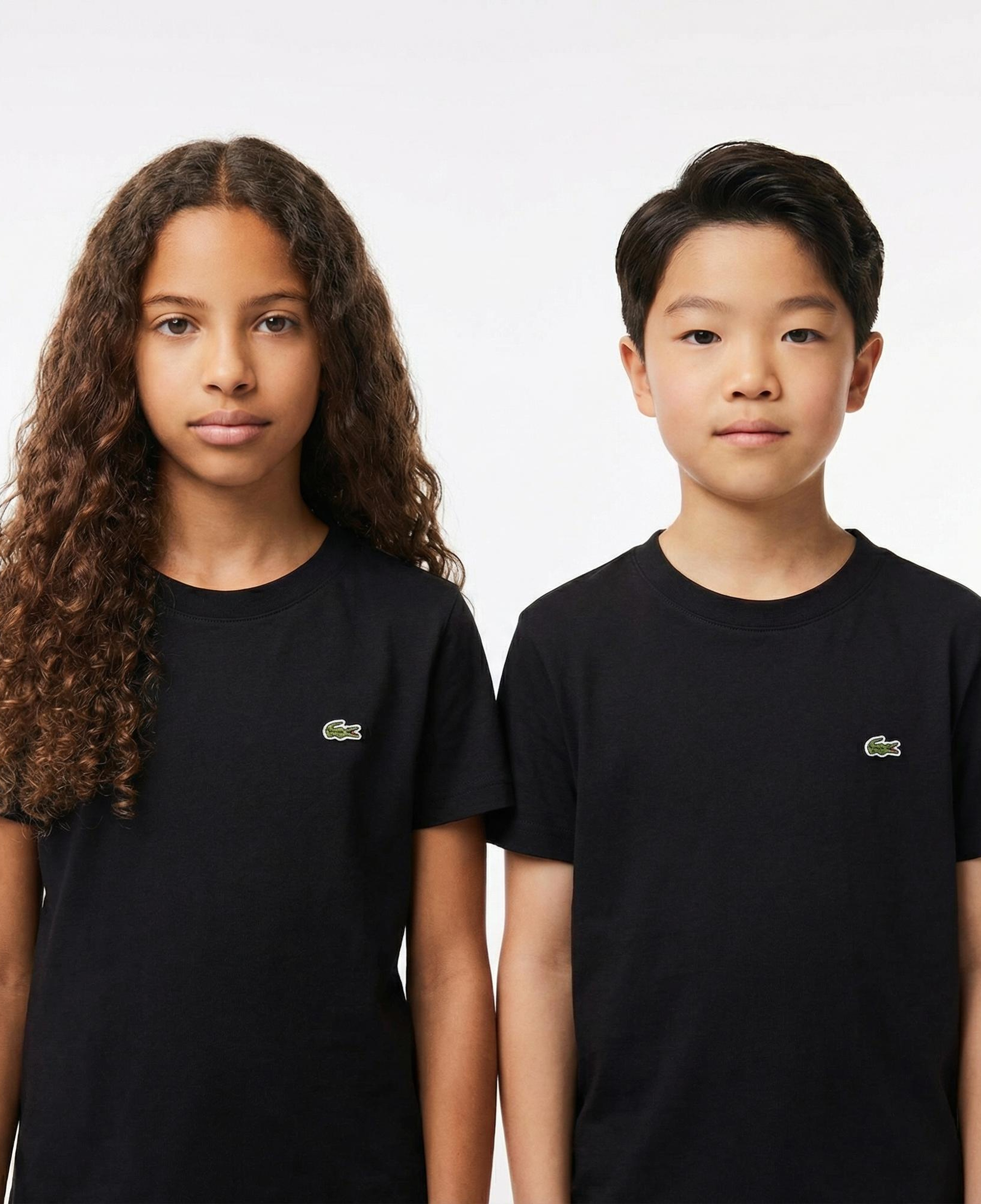 Lacoste Çocuk Bisiklet Yaka Siyah T-Shirt