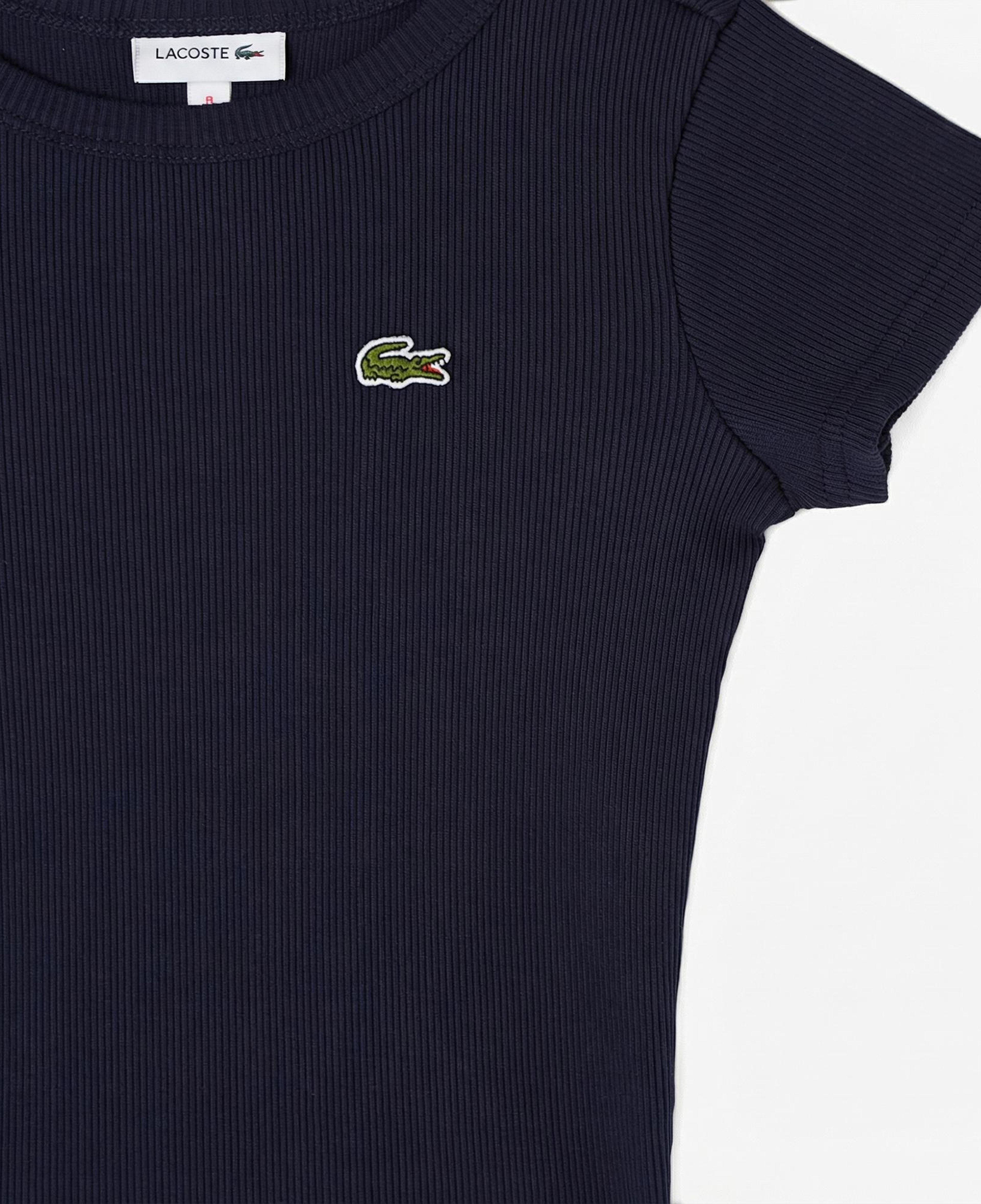 Lacoste Çocuk Bisiklet Yaka Lacivert T-Shirt